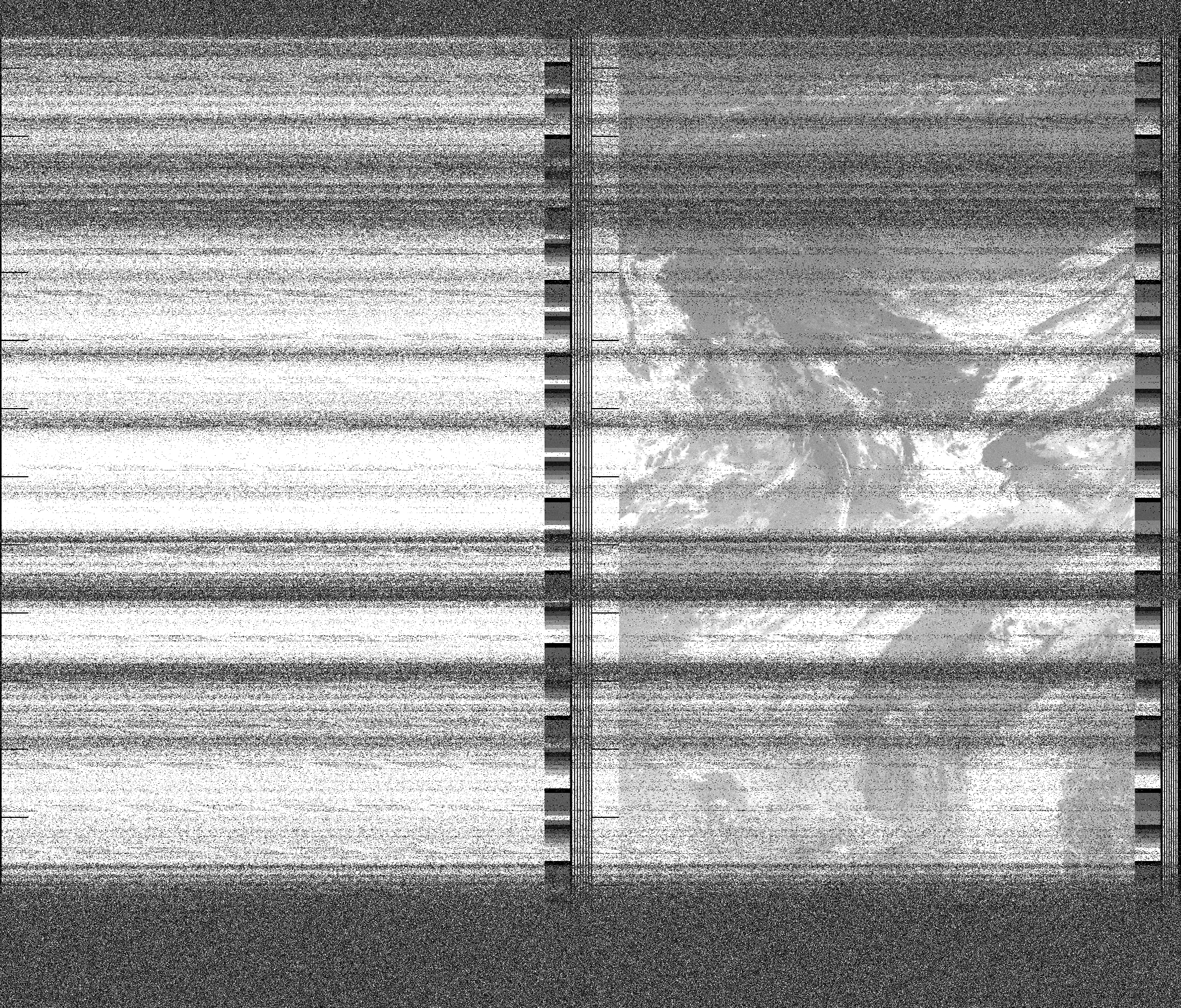 Pristine output with telemetry data withut cropping. Pristine images are
unenhanced, but normalised to produce images which represent,
as best as the software is able to, the original digital data. No attempt is made to temperature
normalise IR images. Disables gamma, sharpening, rotation, and other enhancements.