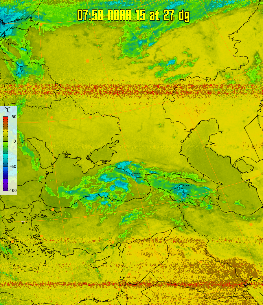 therm:
Produces a false colour image from NOAA APT images based on temperature.
Provides a good way of visualising cloud temperatures.
