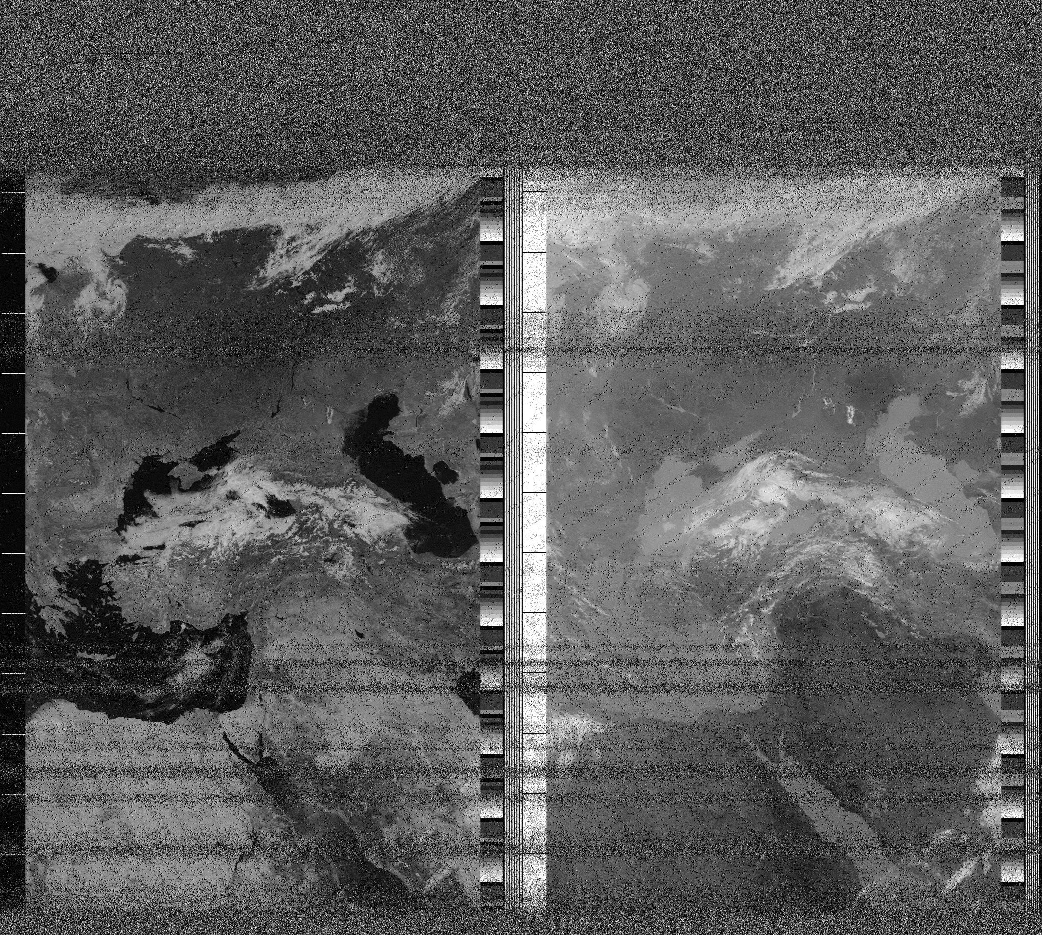 Pristine output with telemetry data withut cropping. Pristine images are
unenhanced, but normalised to produce images which represent,
as best as the software is able to, the original digital data. No attempt is made to temperature
normalise IR images. Disables gamma, sharpening, rotation, and other enhancements.