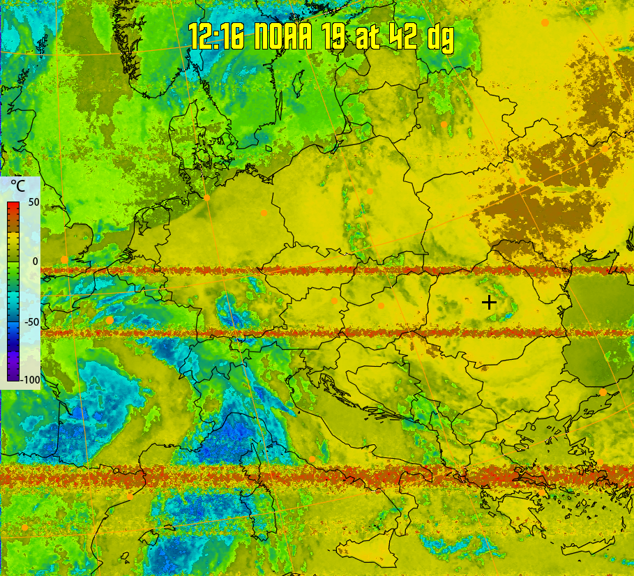 therm:
Produces a false colour image from NOAA APT images based on temperature.
Provides a good way of visualising cloud temperatures.