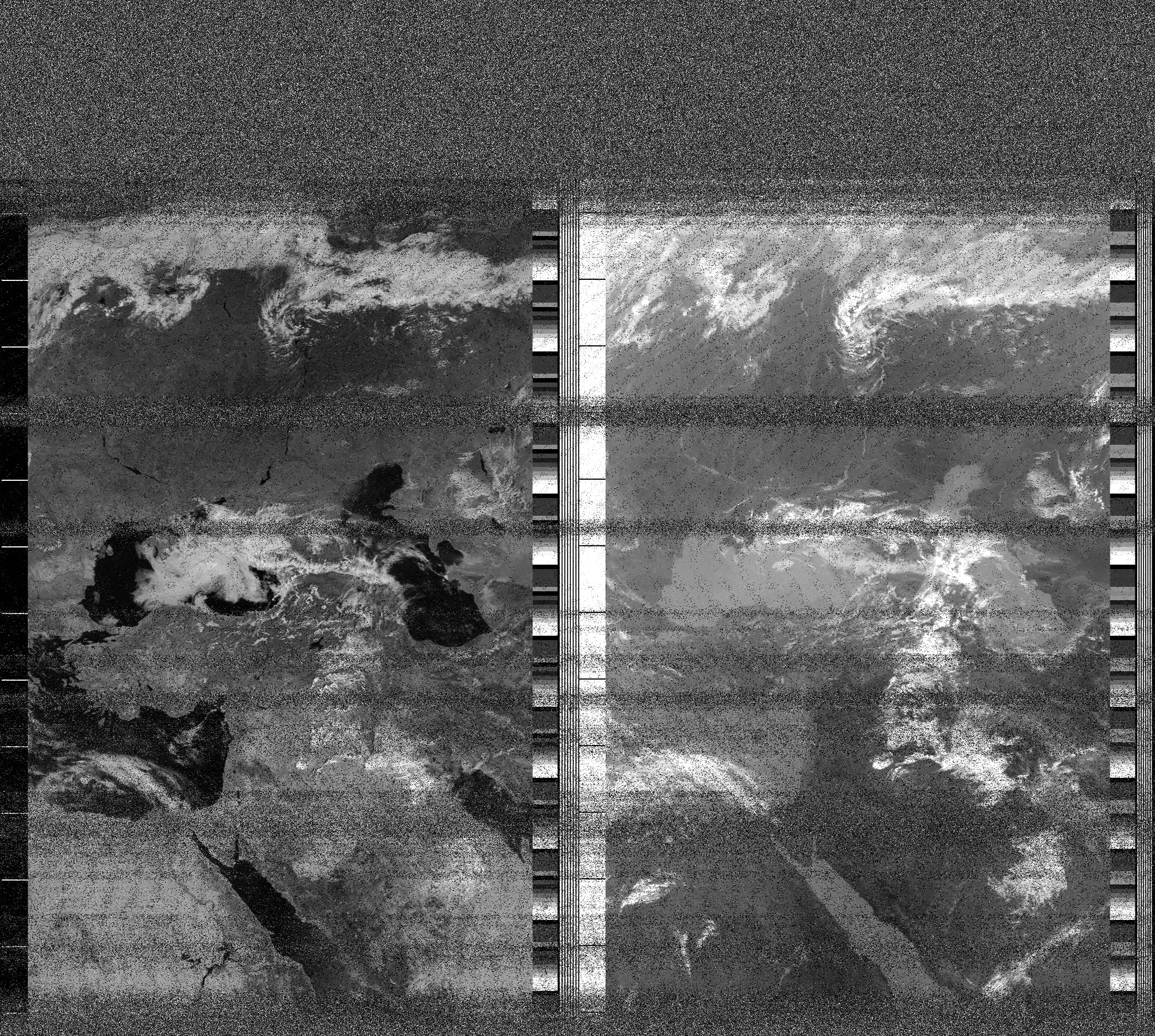 Pristine output with telemetry data withut cropping. Pristine images are
unenhanced, but normalised to produce images which represent,
as best as the software is able to, the original digital data. No attempt is made to temperature
normalise IR images. Disables gamma, sharpening, rotation, and other enhancements.