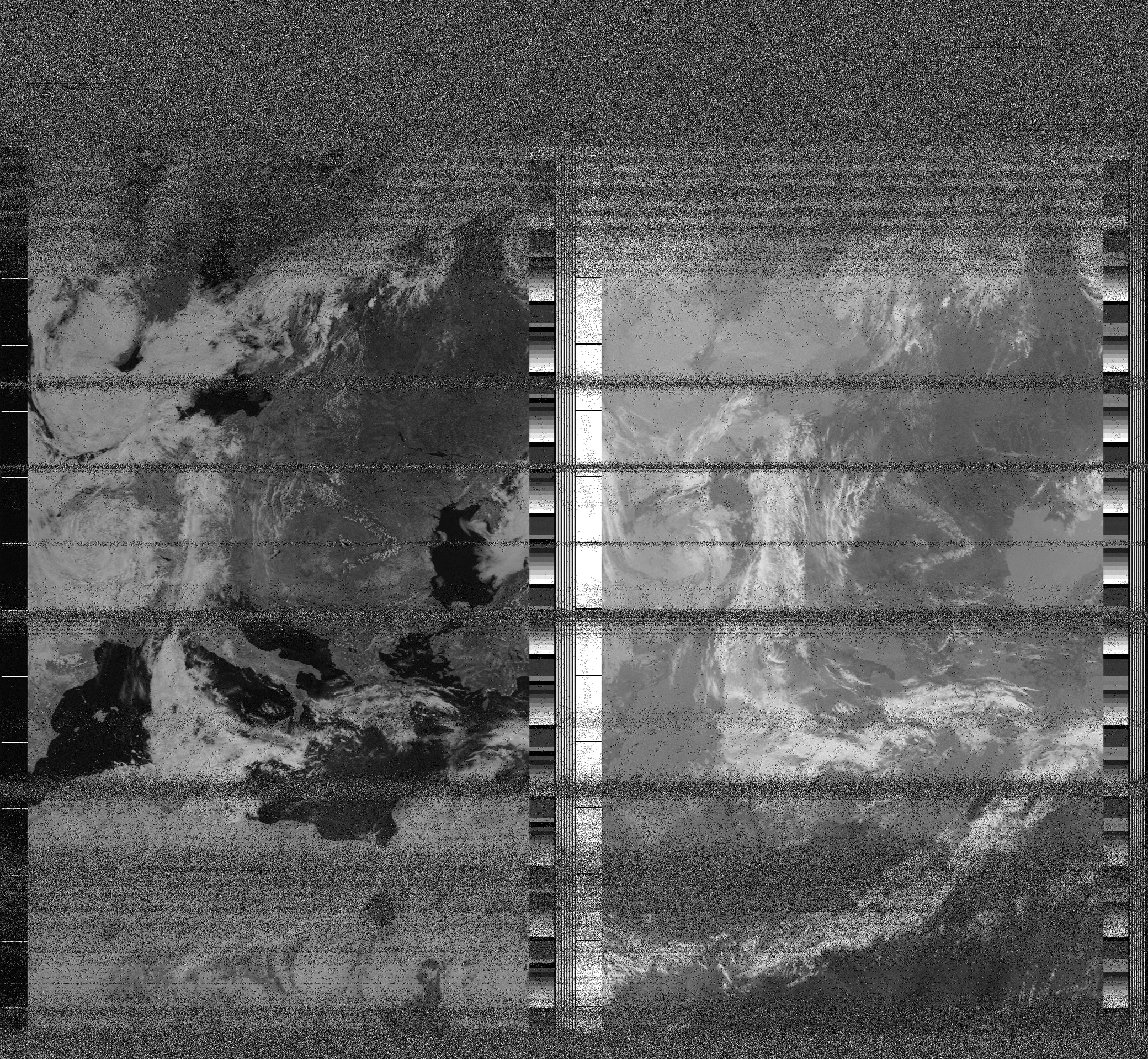 Pristine output with telemetry data withut cropping. Pristine images are
unenhanced, but normalised to produce images which represent,
as best as the software is able to, the original digital data. No attempt is made to temperature
normalise IR images. Disables gamma, sharpening, rotation, and other enhancements.