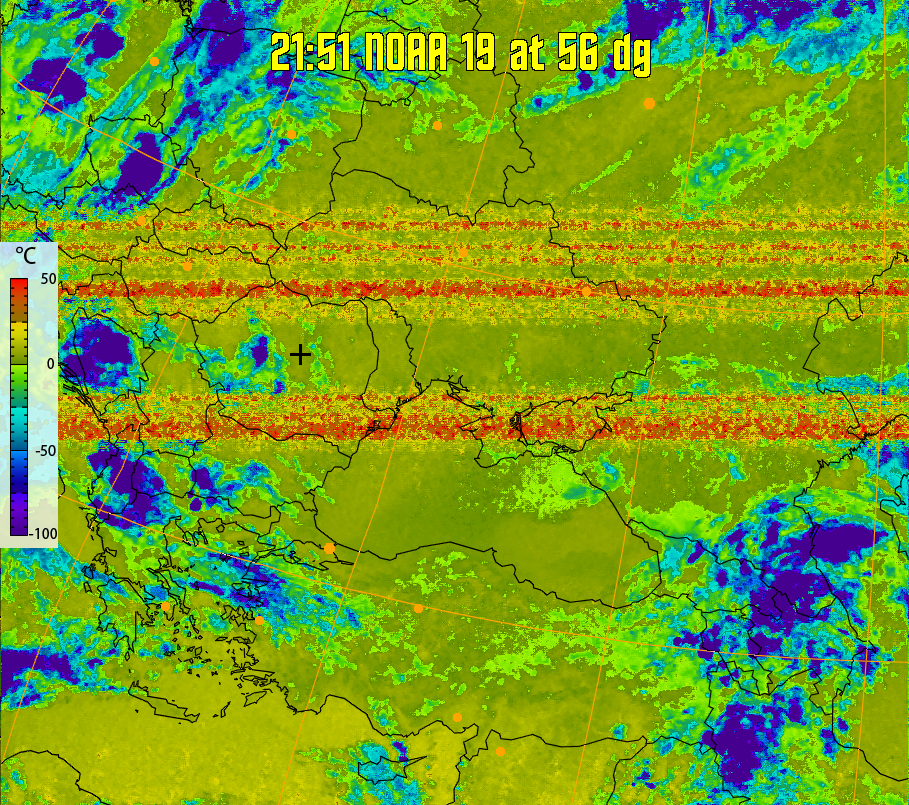 therm:
Produces a false colour image from NOAA APT images based on temperature.
Provides a good way of visualising cloud temperatures.
