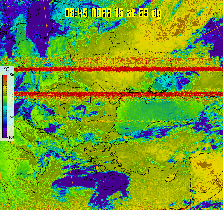 therm:
Produces a false colour image from NOAA APT images based on temperature.
Provides a good way of visualising cloud temperatures.