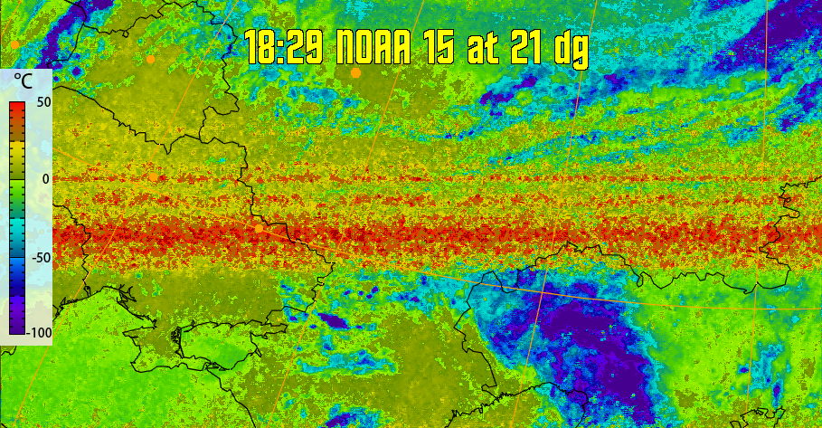 therm:
Produces a false colour image from NOAA APT images based on temperature.
Provides a good way of visualising cloud temperatures.