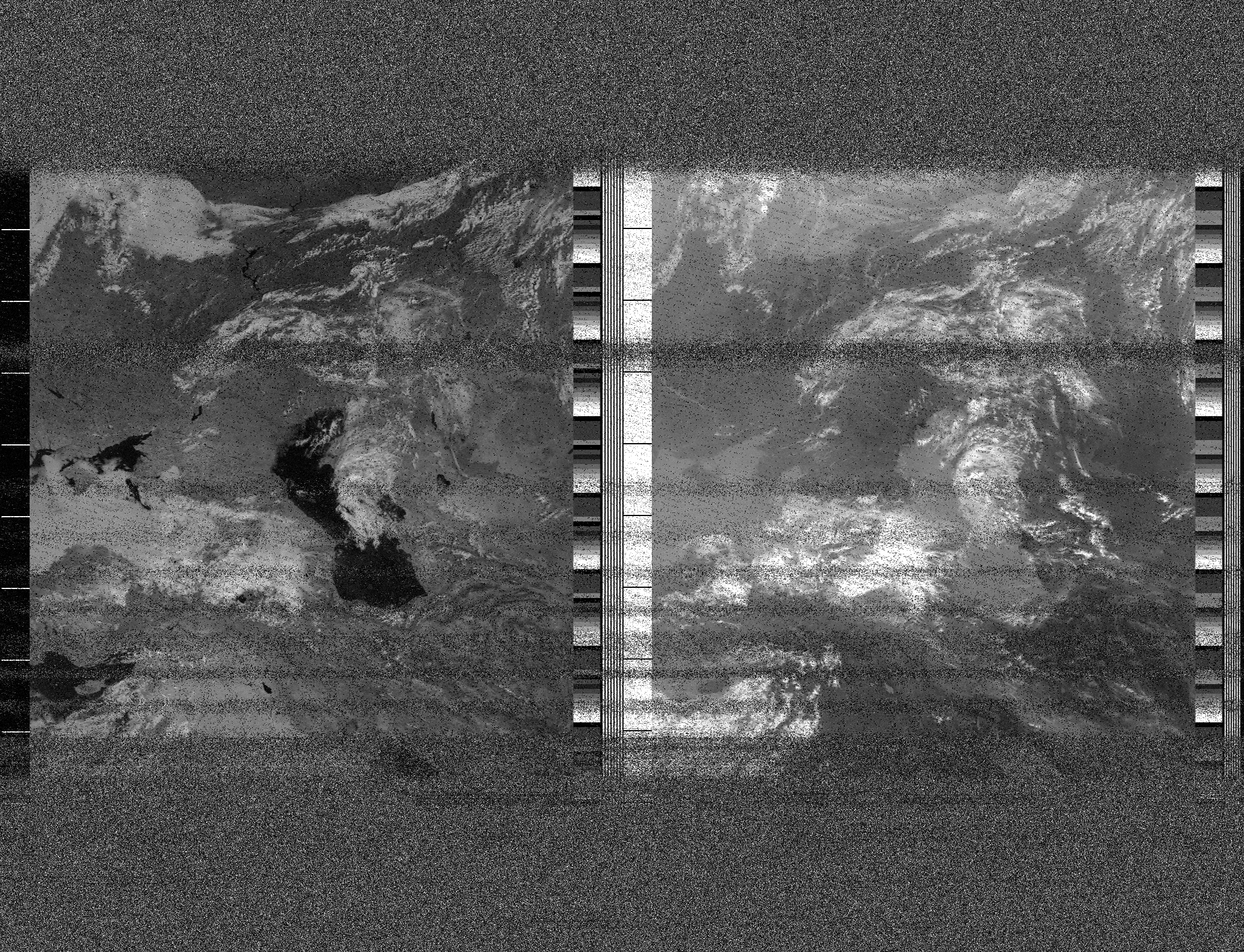 Pristine output with telemetry data withut cropping. Pristine images are
unenhanced, but normalised to produce images which represent,
as best as the software is able to, the original digital data. No attempt is made to temperature
normalise IR images. Disables gamma, sharpening, rotation, and other enhancements.