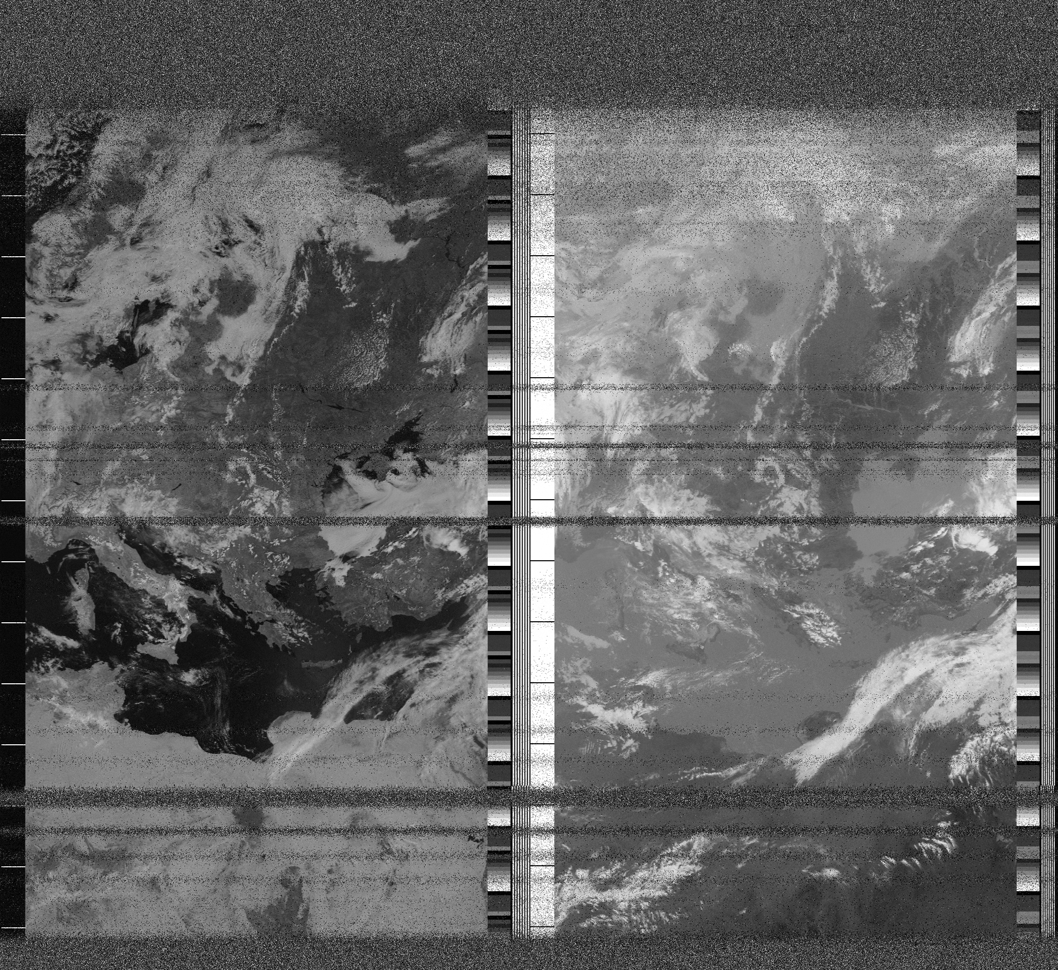 Pristine output with telemetry data withut cropping. Pristine images are
unenhanced, but normalised to produce images which represent,
as best as the software is able to, the original digital data. No attempt is made to temperature
normalise IR images. Disables gamma, sharpening, rotation, and other enhancements.