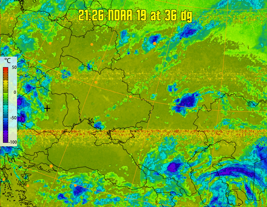 therm:
Produces a false colour image from NOAA APT images based on temperature.
Provides a good way of visualising cloud temperatures.