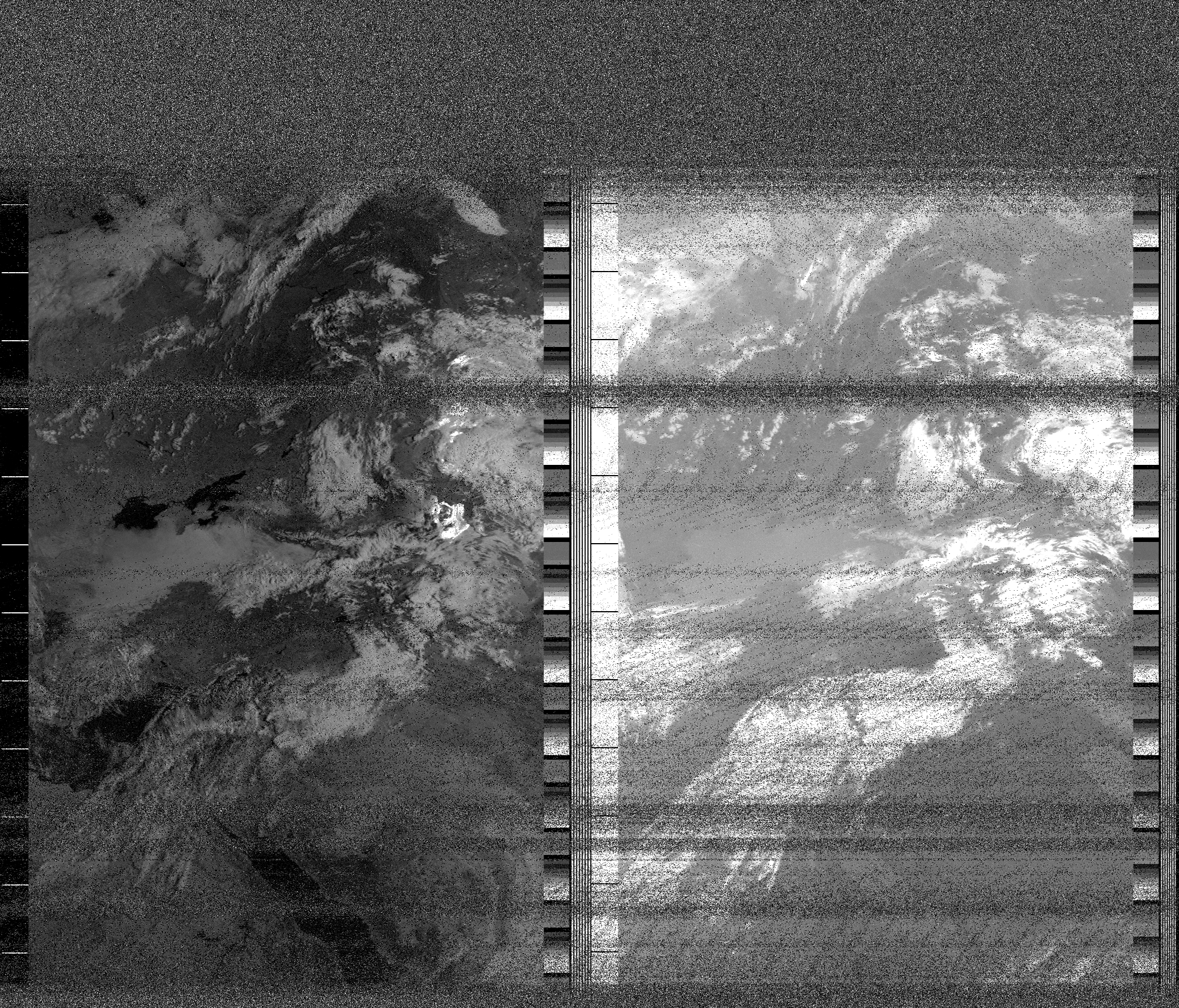 Pristine output with telemetry data withut cropping. Pristine images are
unenhanced, but normalised to produce images which represent,
as best as the software is able to, the original digital data. No attempt is made to temperature
normalise IR images. Disables gamma, sharpening, rotation, and other enhancements.