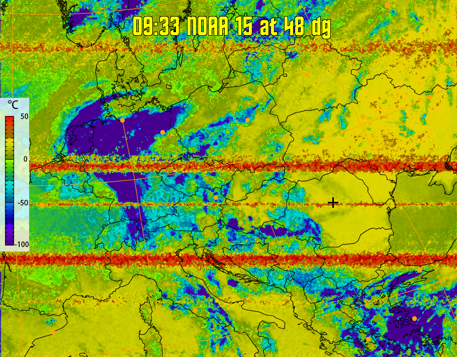 therm:
Produces a false colour image from NOAA APT images based on temperature.
Provides a good way of visualising cloud temperatures.
