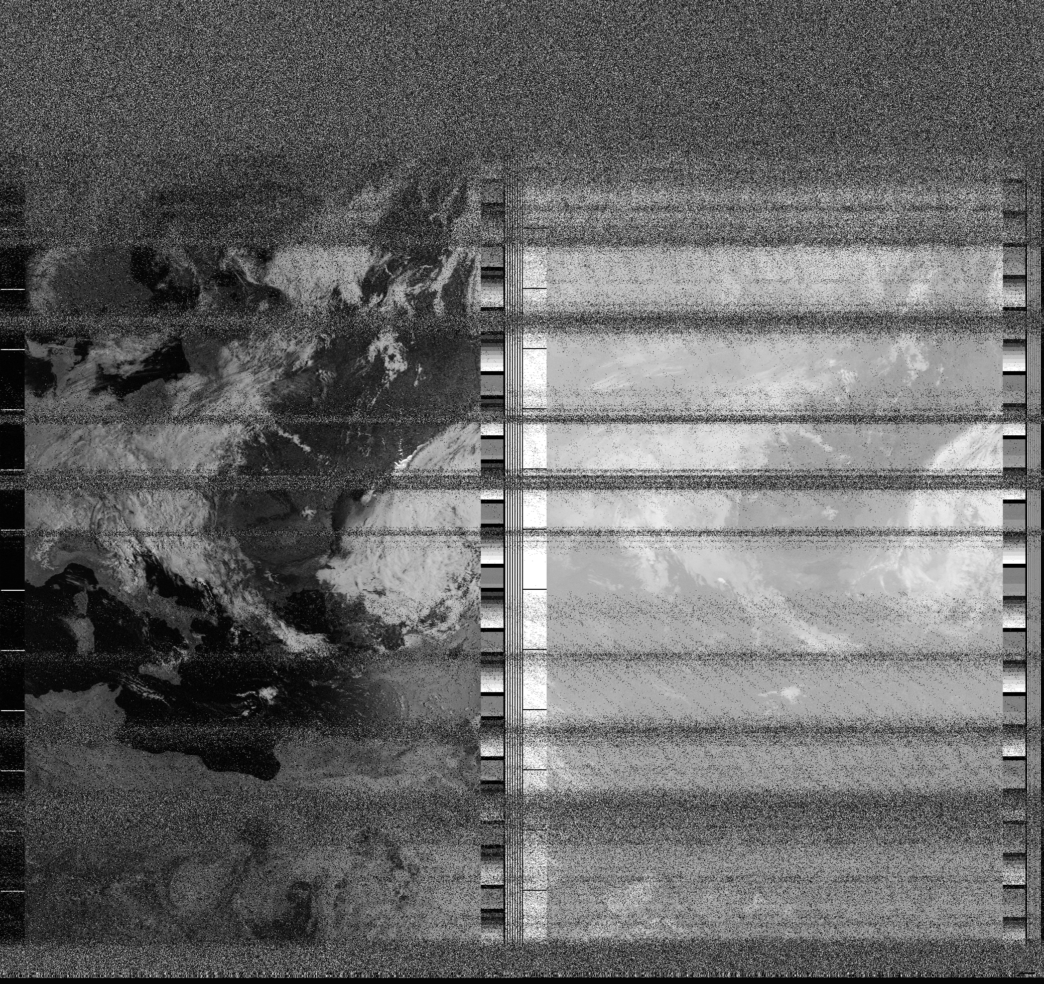 Pristine output with telemetry data withut cropping. Pristine images are
unenhanced, but normalised to produce images which represent,
as best as the software is able to, the original digital data. No attempt is made to temperature
normalise IR images. Disables gamma, sharpening, rotation, and other enhancements.