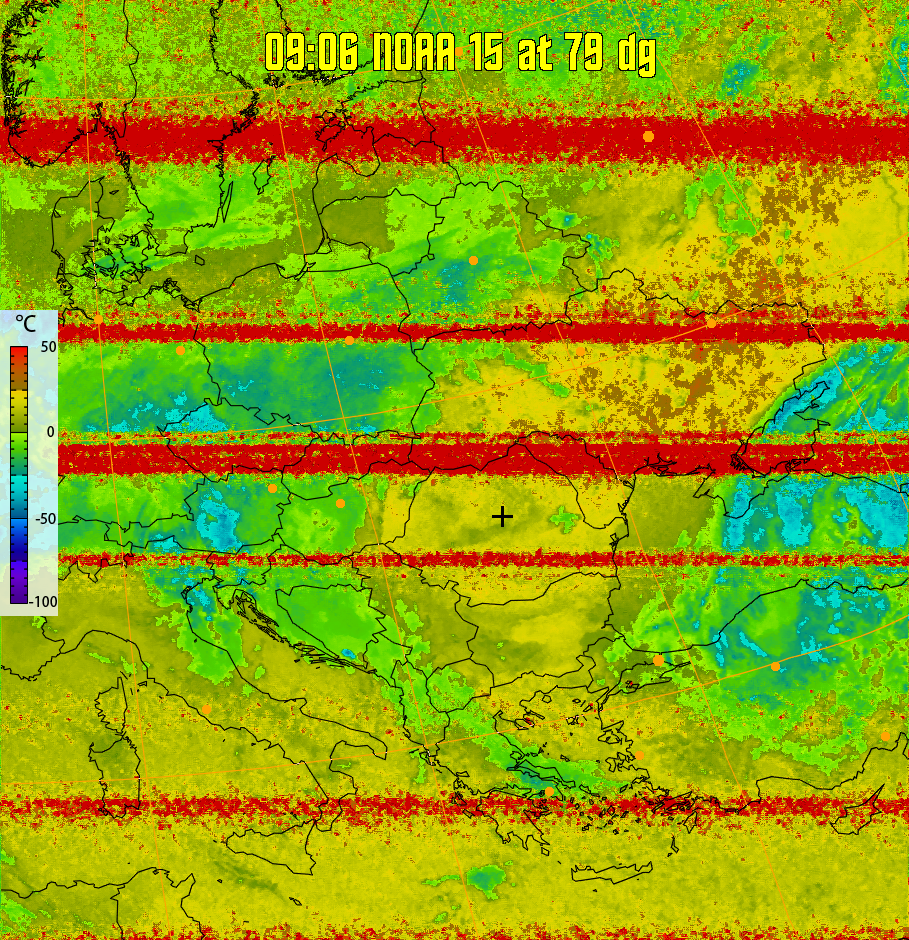 therm:
Produces a false colour image from NOAA APT images based on temperature.
Provides a good way of visualising cloud temperatures.