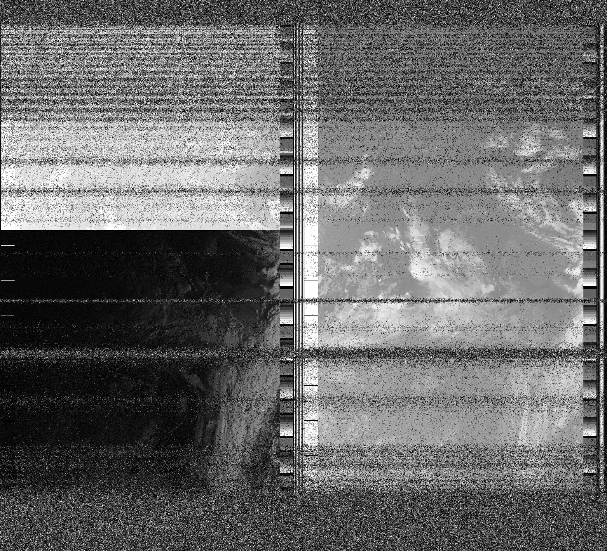 Pristine output with telemetry data withut cropping. Pristine images are
unenhanced, but normalised to produce images which represent,
as best as the software is able to, the original digital data. No attempt is made to temperature
normalise IR images. Disables gamma, sharpening, rotation, and other enhancements.