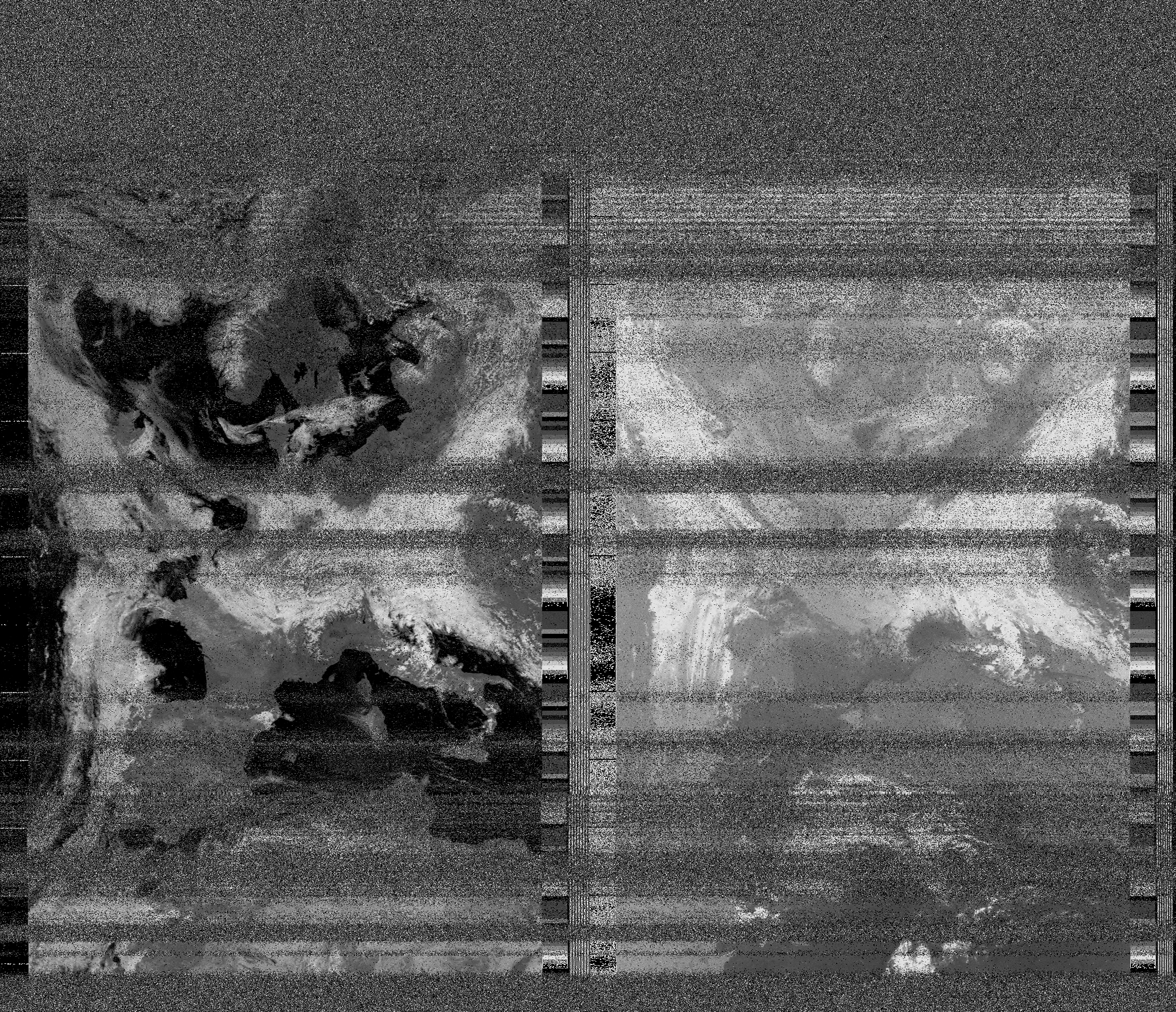 Pristine output with telemetry data withut cropping. Pristine images are
unenhanced, but normalised to produce images which represent,
as best as the software is able to, the original digital data. No attempt is made to temperature
normalise IR images. Disables gamma, sharpening, rotation, and other enhancements.