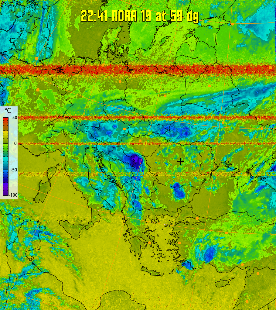 therm:
Produces a false colour image from NOAA APT images based on temperature.
Provides a good way of visualising cloud temperatures.