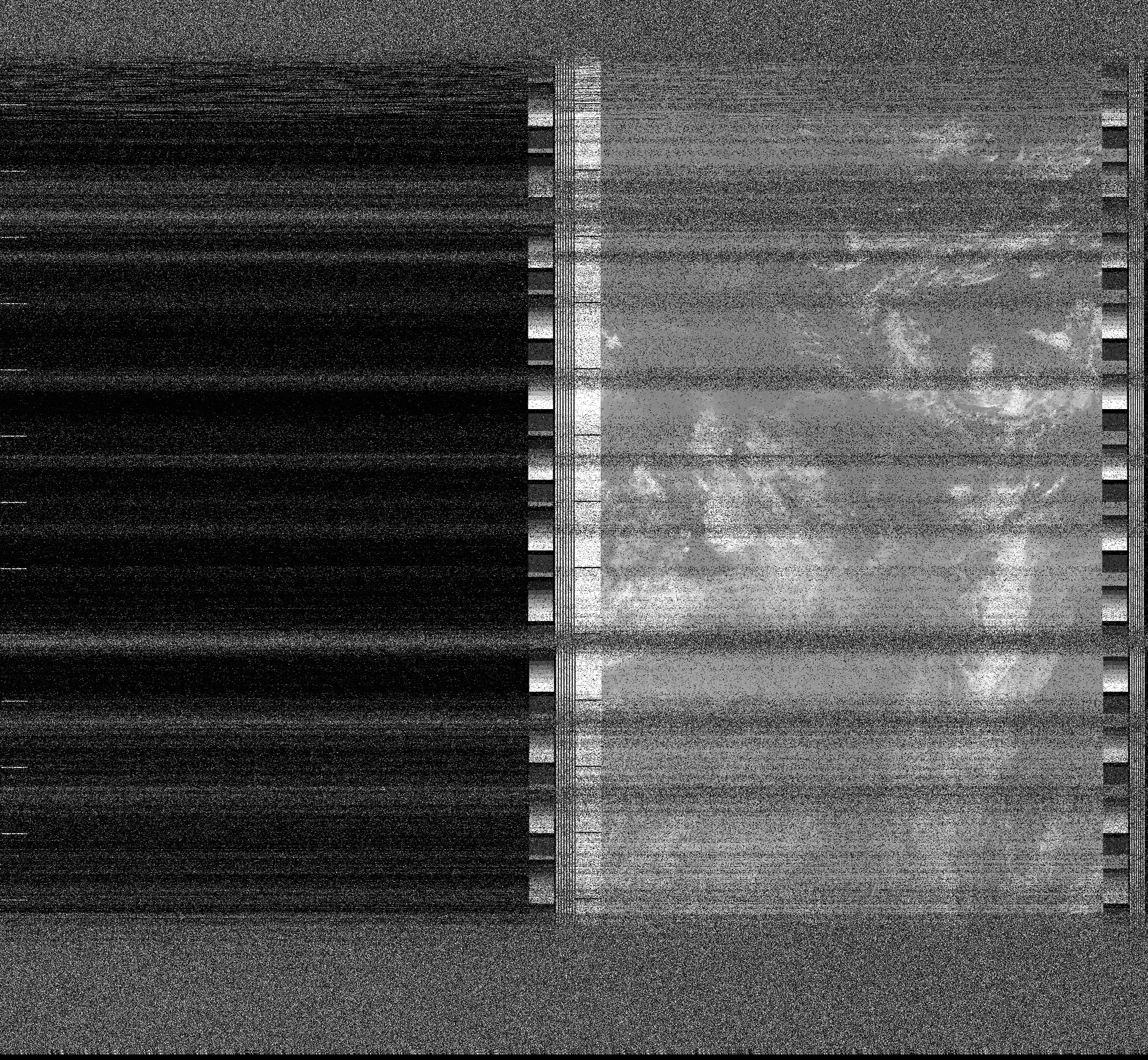 Pristine output with telemetry data withut cropping. Pristine images are
unenhanced, but normalised to produce images which represent,
as best as the software is able to, the original digital data. No attempt is made to temperature
normalise IR images. Disables gamma, sharpening, rotation, and other enhancements.