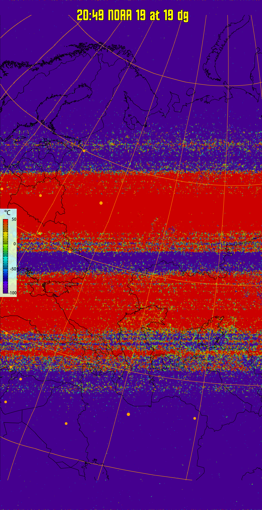 therm:
Produces a false colour image from NOAA APT images based on temperature.
Provides a good way of visualising cloud temperatures.