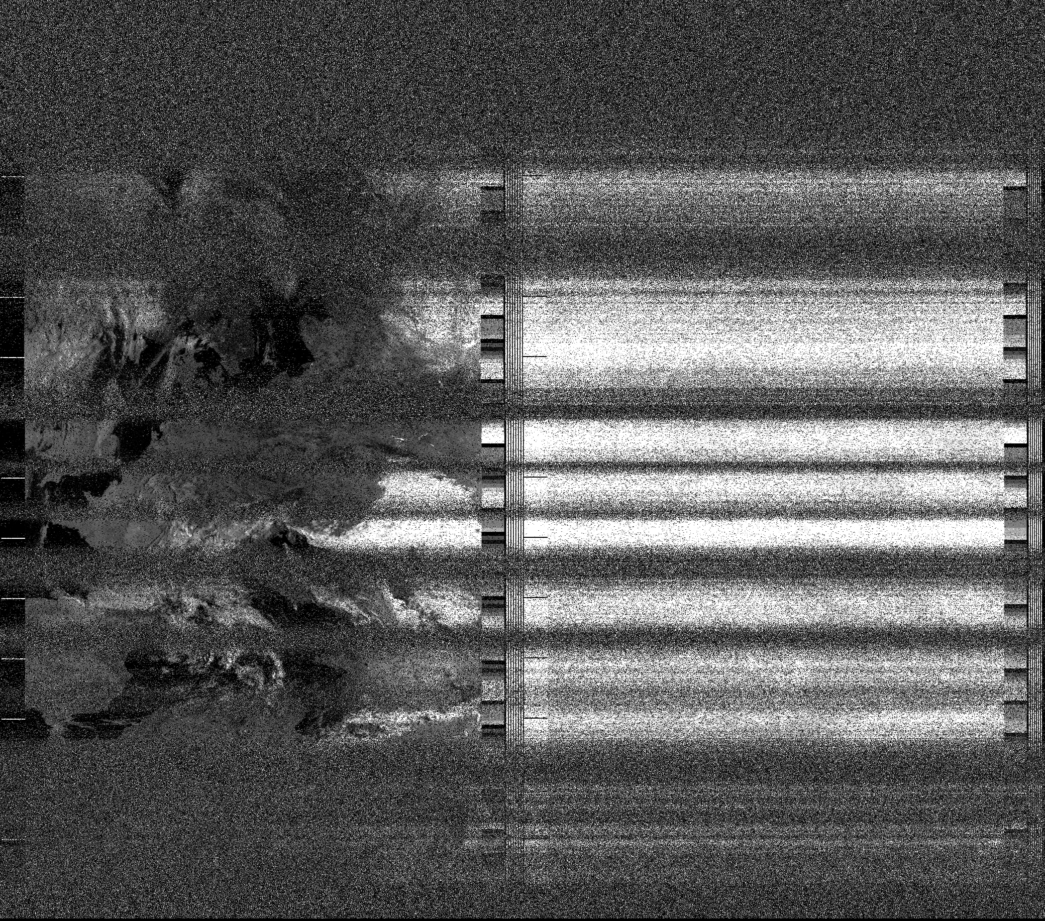 Pristine output with telemetry data withut cropping. Pristine images are
unenhanced, but normalised to produce images which represent,
as best as the software is able to, the original digital data. No attempt is made to temperature
normalise IR images. Disables gamma, sharpening, rotation, and other enhancements.