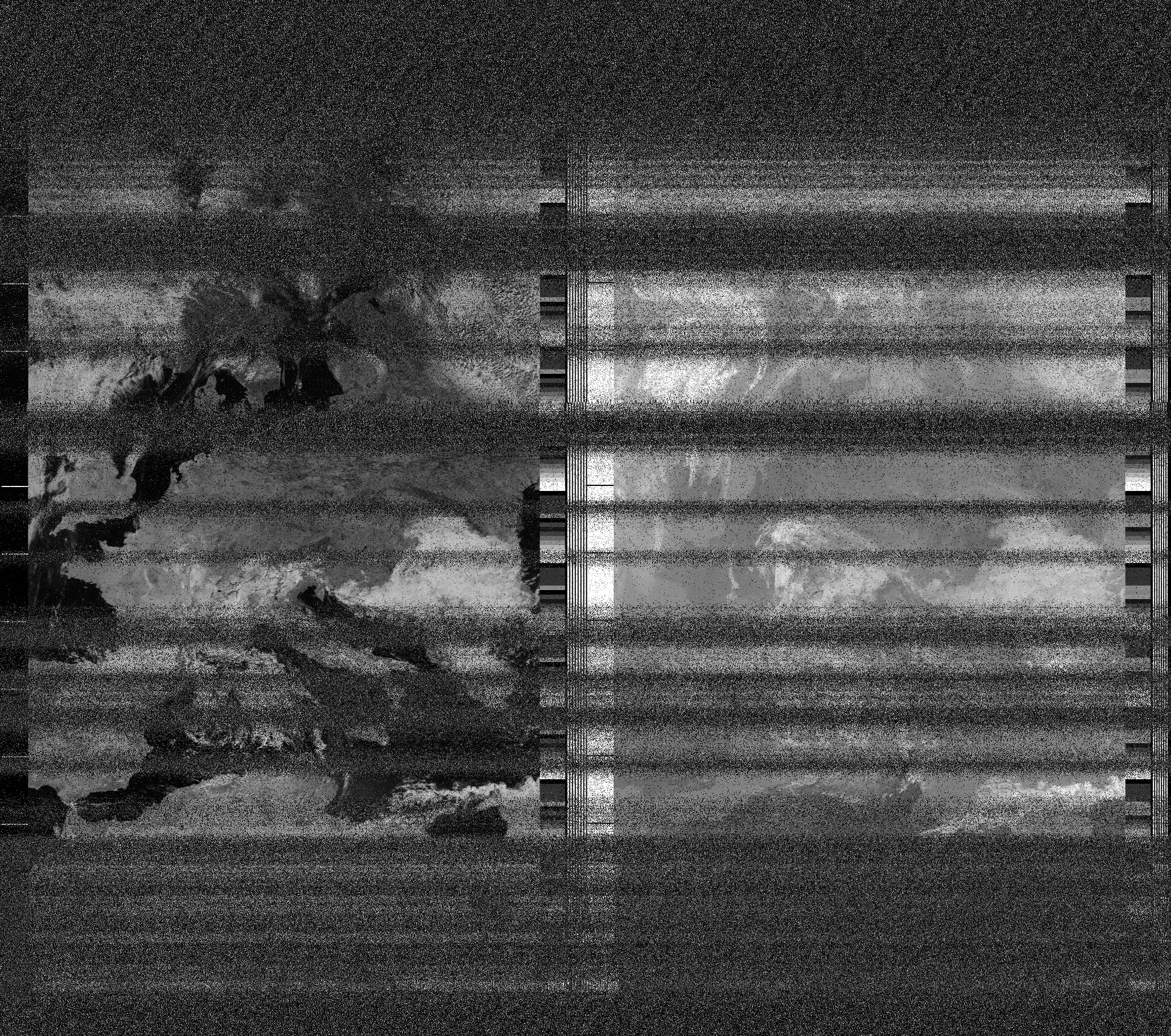 Pristine output with telemetry data withut cropping. Pristine images are
unenhanced, but normalised to produce images which represent,
as best as the software is able to, the original digital data. No attempt is made to temperature
normalise IR images. Disables gamma, sharpening, rotation, and other enhancements.