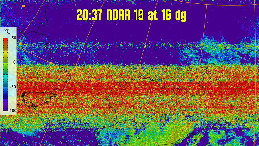 therm:
Produces a false colour image from NOAA APT images based on temperature.
Provides a good way of visualising cloud temperatures.