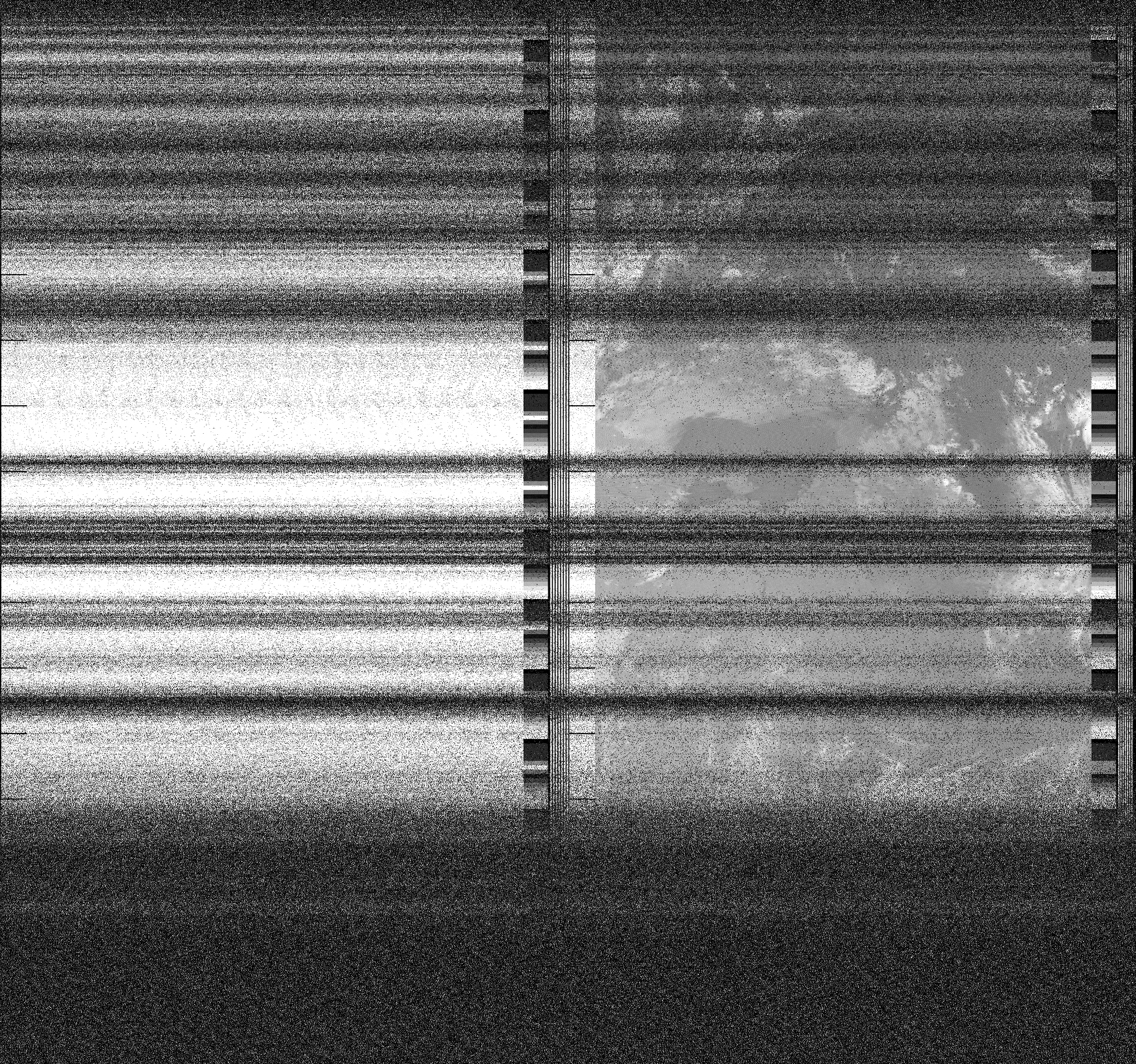 Pristine output with telemetry data withut cropping. Pristine images are
unenhanced, but normalised to produce images which represent,
as best as the software is able to, the original digital data. No attempt is made to temperature
normalise IR images. Disables gamma, sharpening, rotation, and other enhancements.
