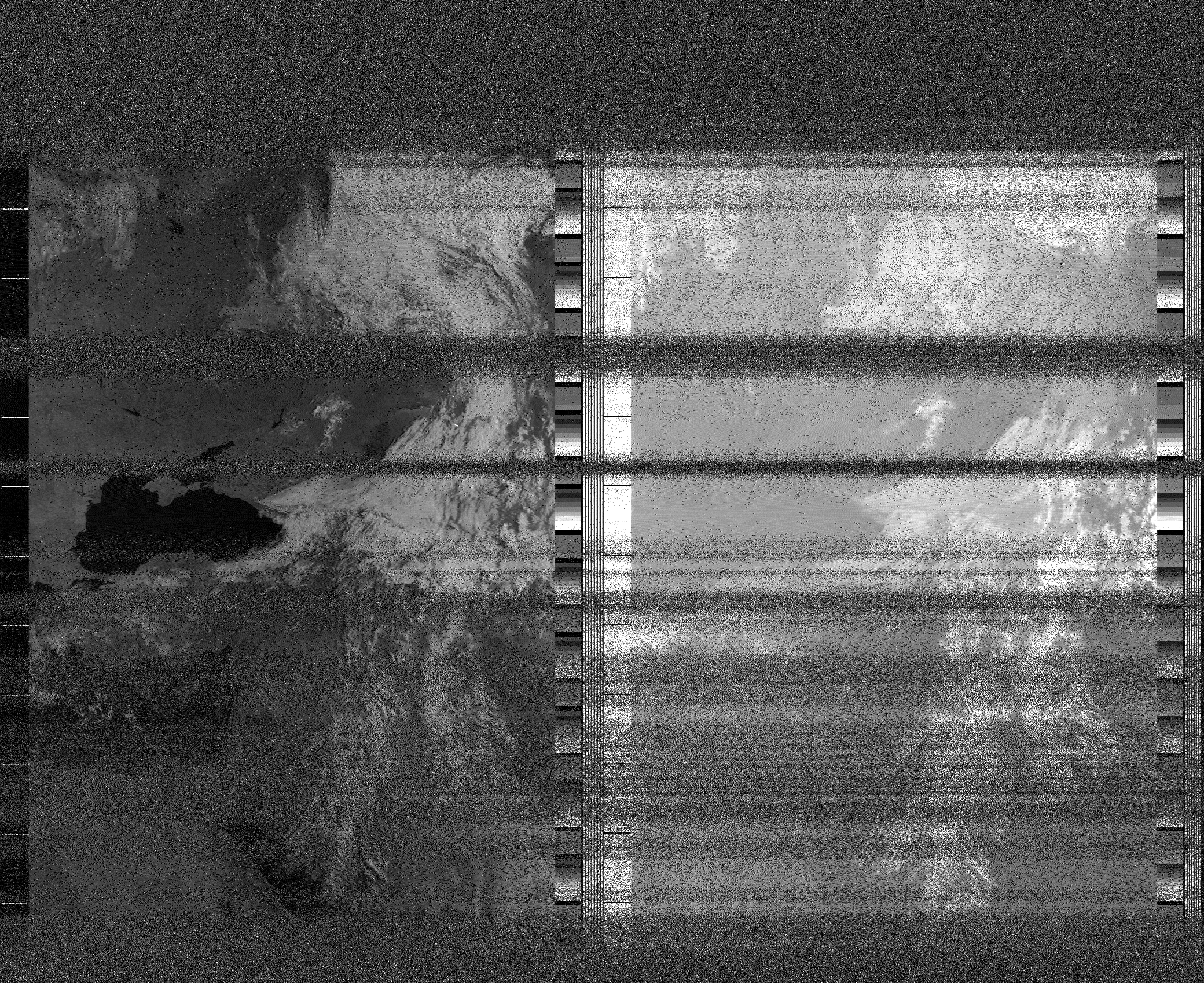 Pristine output with telemetry data withut cropping. Pristine images are
unenhanced, but normalised to produce images which represent,
as best as the software is able to, the original digital data. No attempt is made to temperature
normalise IR images. Disables gamma, sharpening, rotation, and other enhancements.
