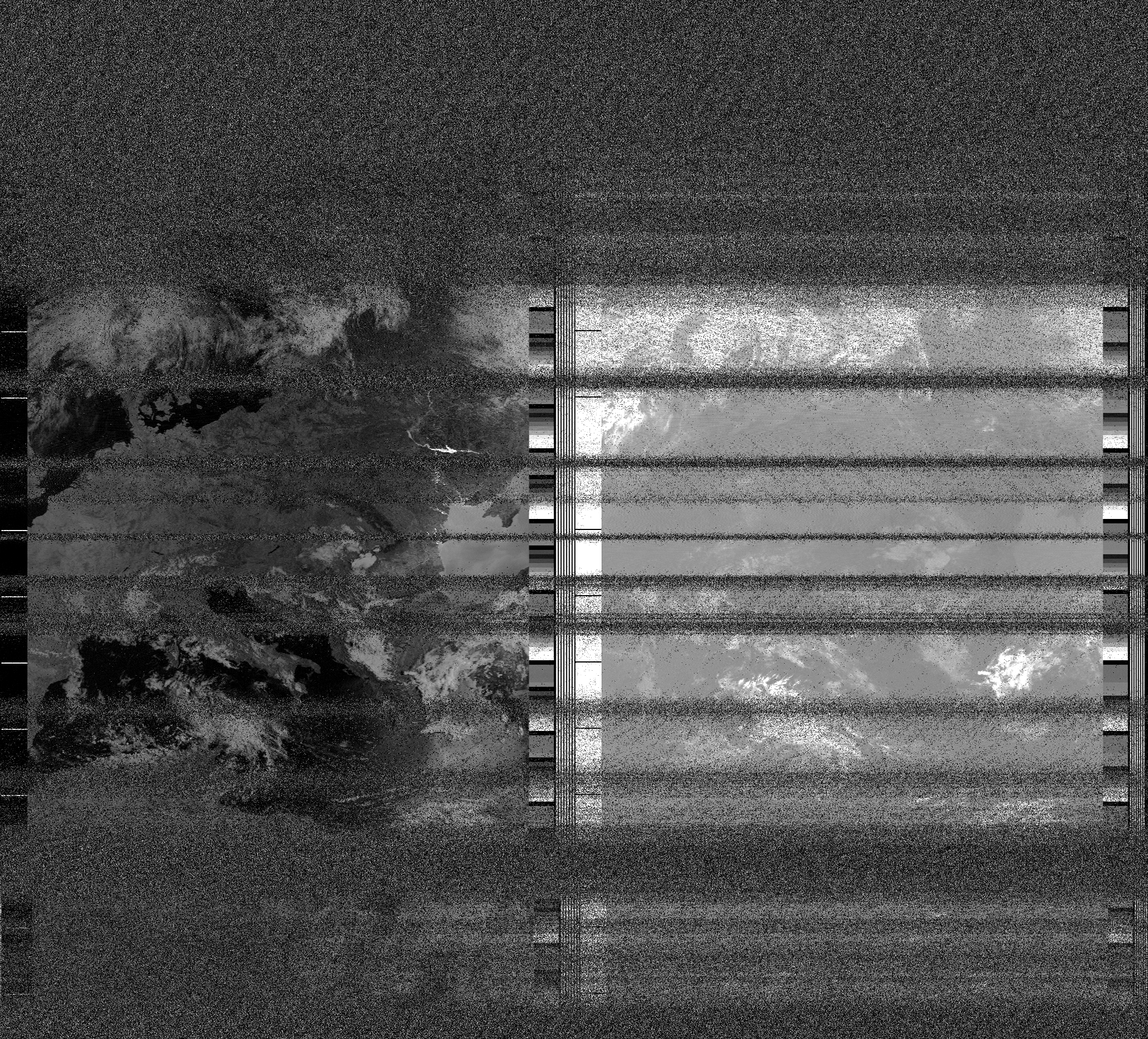 Pristine output with telemetry data withut cropping. Pristine images are
unenhanced, but normalised to produce images which represent,
as best as the software is able to, the original digital data. No attempt is made to temperature
normalise IR images. Disables gamma, sharpening, rotation, and other enhancements.