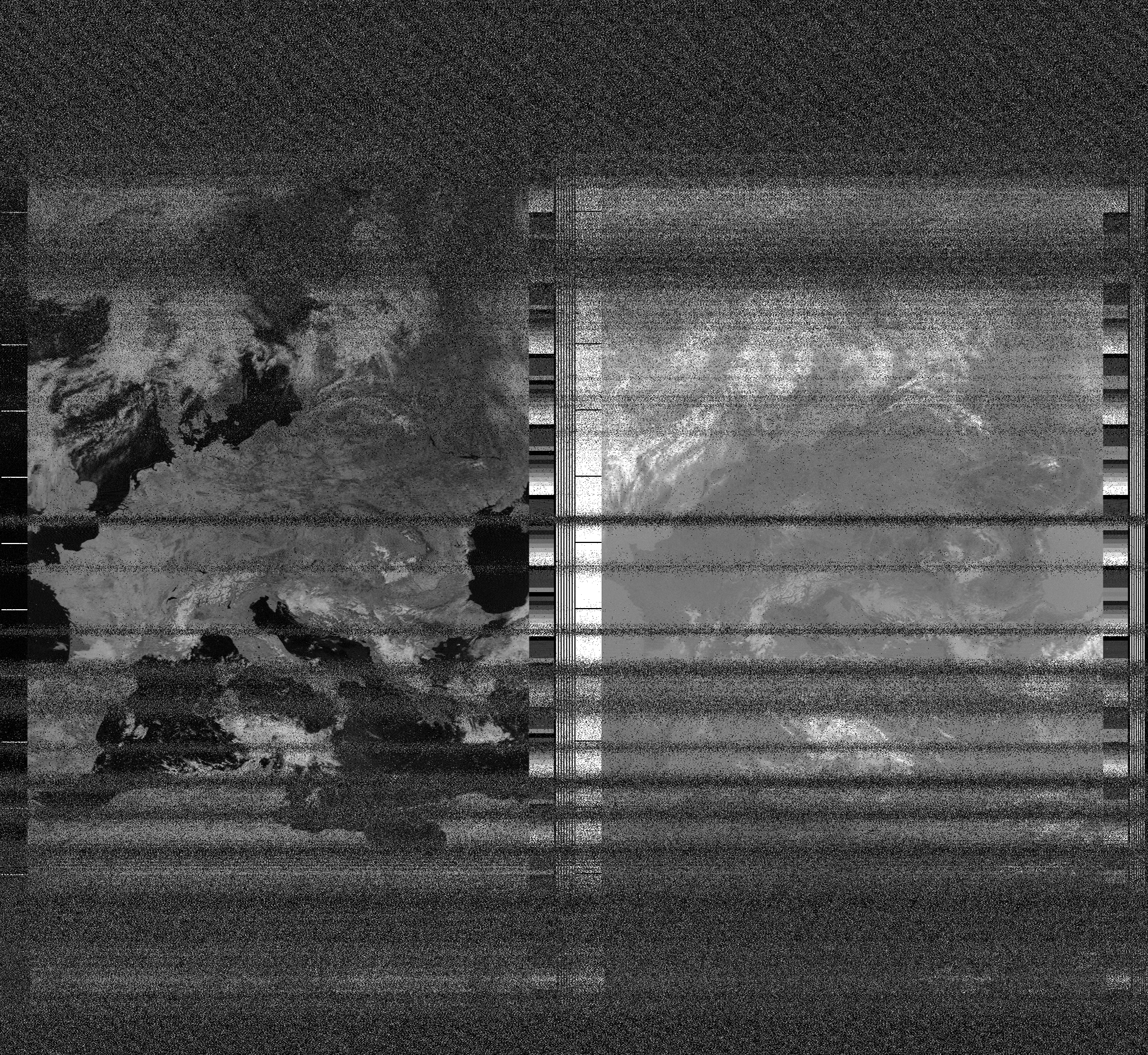 Pristine output with telemetry data withut cropping. Pristine images are
unenhanced, but normalised to produce images which represent,
as best as the software is able to, the original digital data. No attempt is made to temperature
normalise IR images. Disables gamma, sharpening, rotation, and other enhancements.