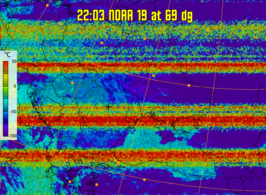 therm:
Produces a false colour image from NOAA APT images based on temperature.
Provides a good way of visualising cloud temperatures.
