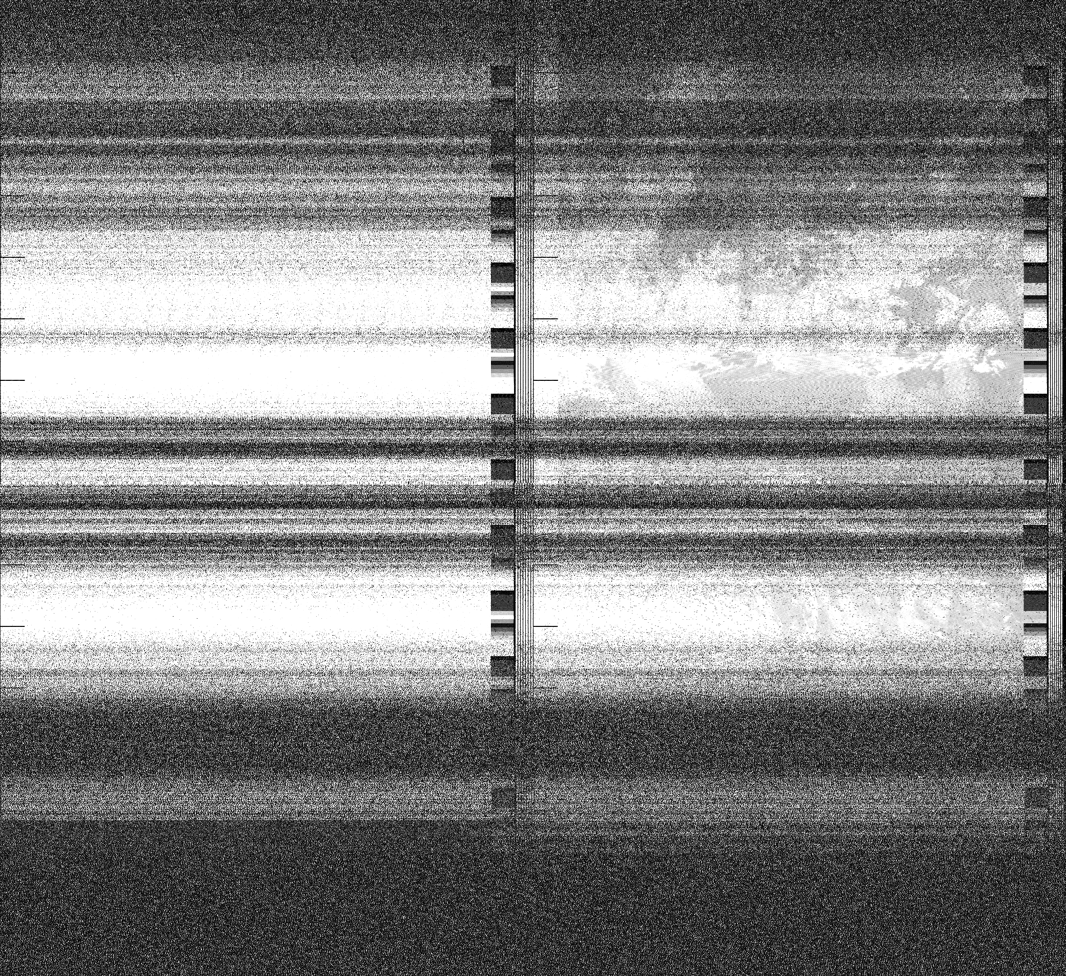 Pristine output with telemetry data withut cropping. Pristine images are
unenhanced, but normalised to produce images which represent,
as best as the software is able to, the original digital data. No attempt is made to temperature
normalise IR images. Disables gamma, sharpening, rotation, and other enhancements.