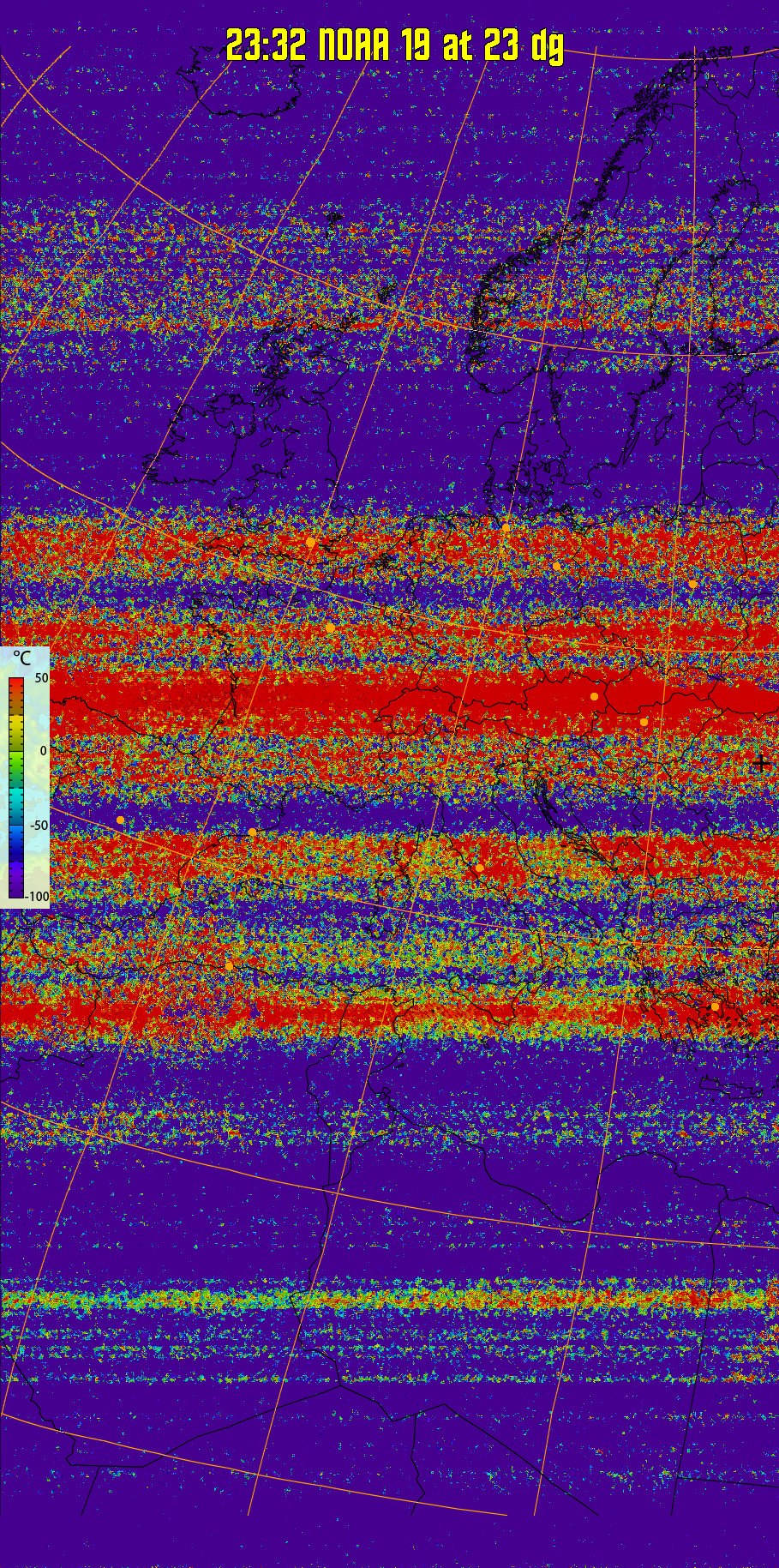 therm:
Produces a false colour image from NOAA APT images based on temperature.
Provides a good way of visualising cloud temperatures.
