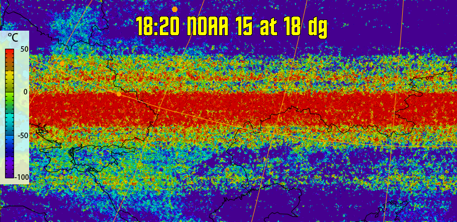 therm:
Produces a false colour image from NOAA APT images based on temperature.
Provides a good way of visualising cloud temperatures.