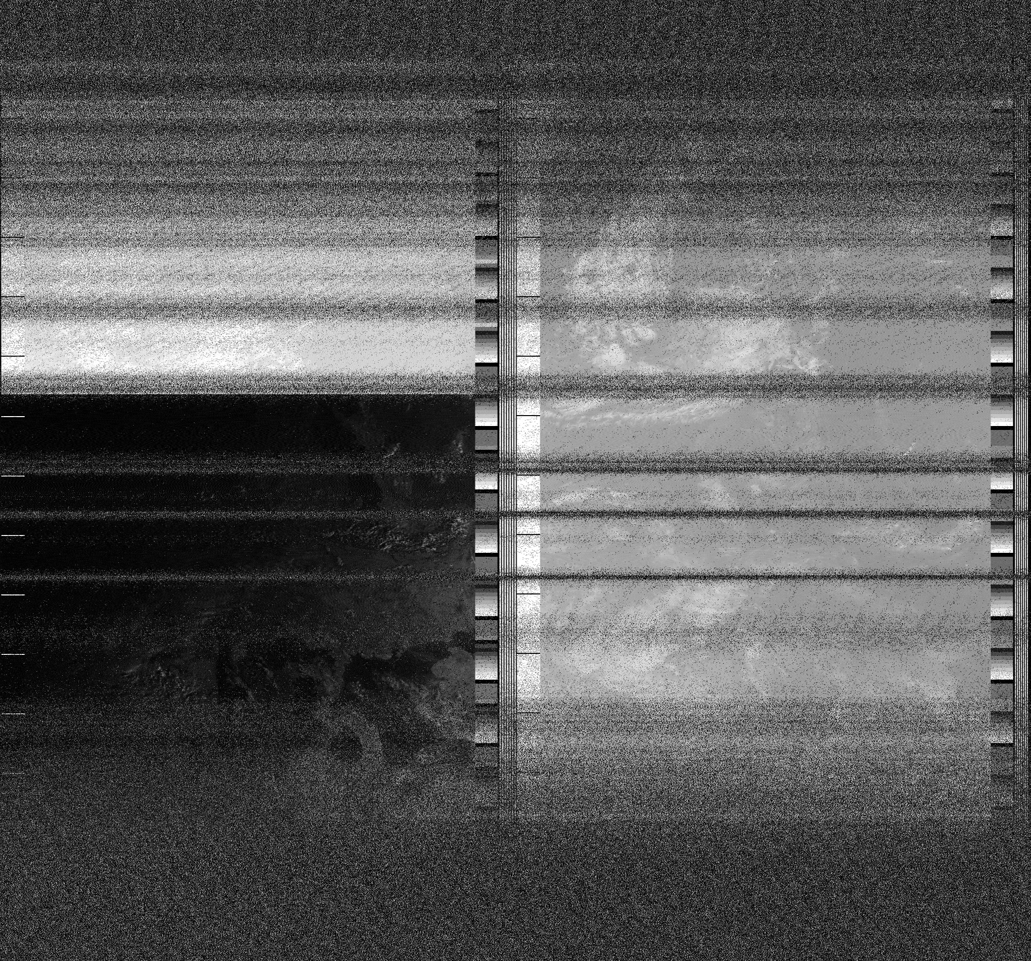 Pristine output with telemetry data withut cropping. Pristine images are
unenhanced, but normalised to produce images which represent,
as best as the software is able to, the original digital data. No attempt is made to temperature
normalise IR images. Disables gamma, sharpening, rotation, and other enhancements.