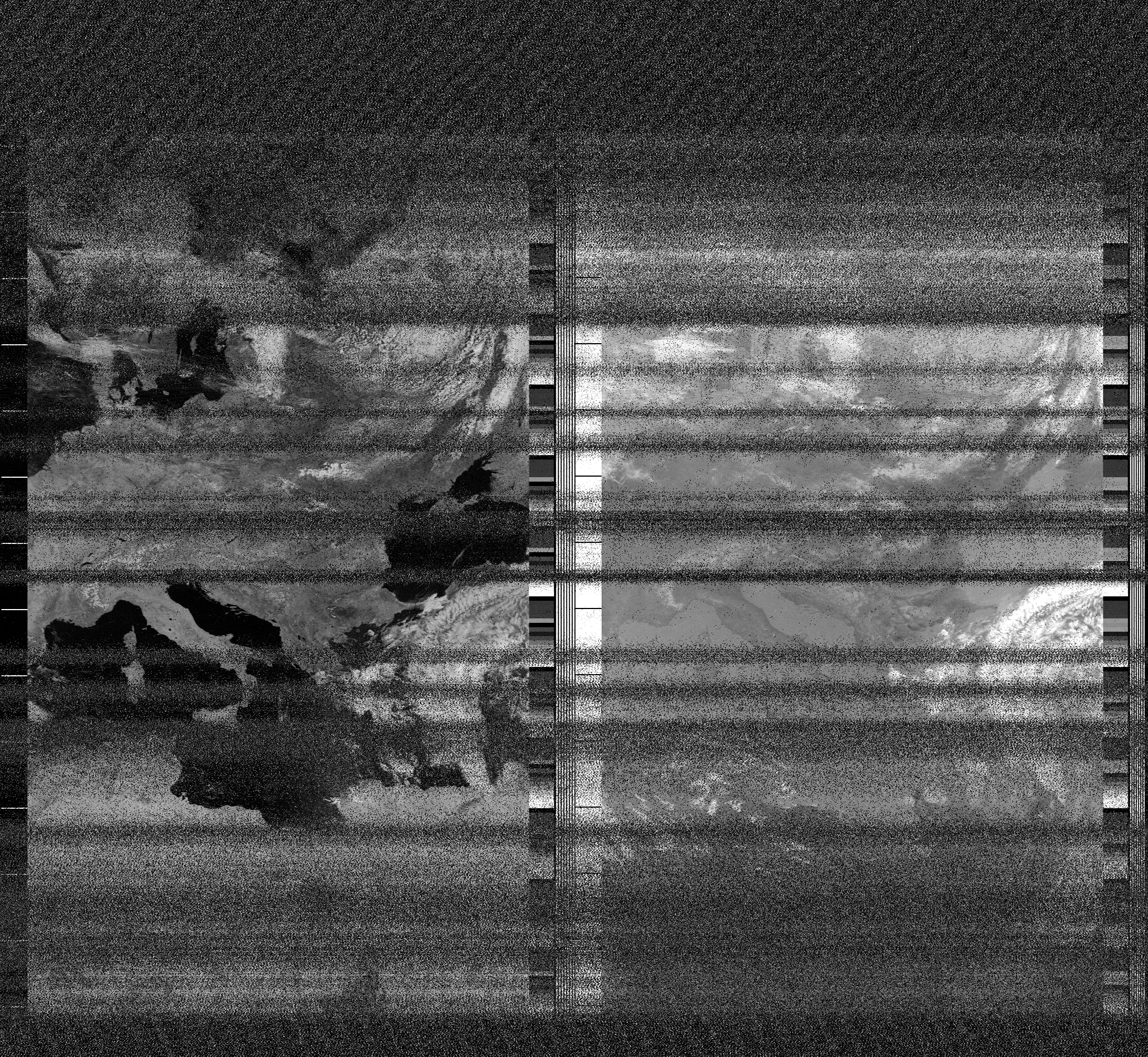 Pristine output with telemetry data withut cropping. Pristine images are
unenhanced, but normalised to produce images which represent,
as best as the software is able to, the original digital data. No attempt is made to temperature
normalise IR images. Disables gamma, sharpening, rotation, and other enhancements.