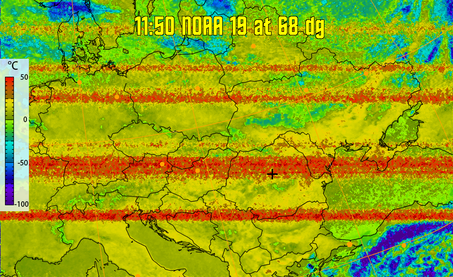therm:
Produces a false colour image from NOAA APT images based on temperature.
Provides a good way of visualising cloud temperatures.