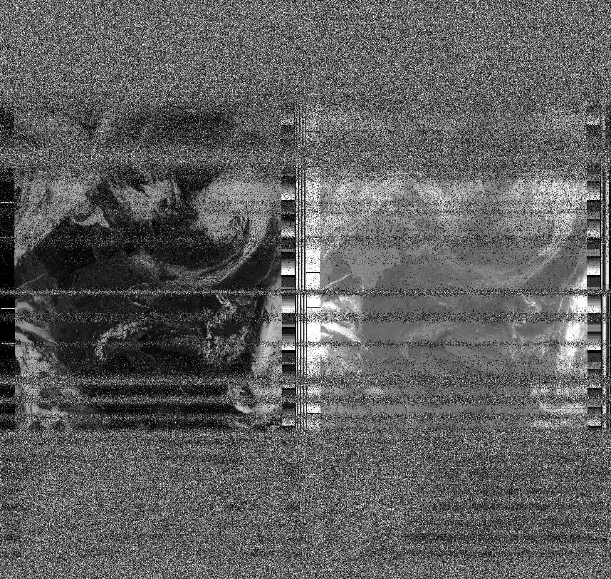 Pristine output with telemetry data withut cropping. Pristine images are
unenhanced, but normalised to produce images which represent,
as best as the software is able to, the original digital data. No attempt is made to temperature
normalise IR images. Disables gamma, sharpening, rotation, and other enhancements.