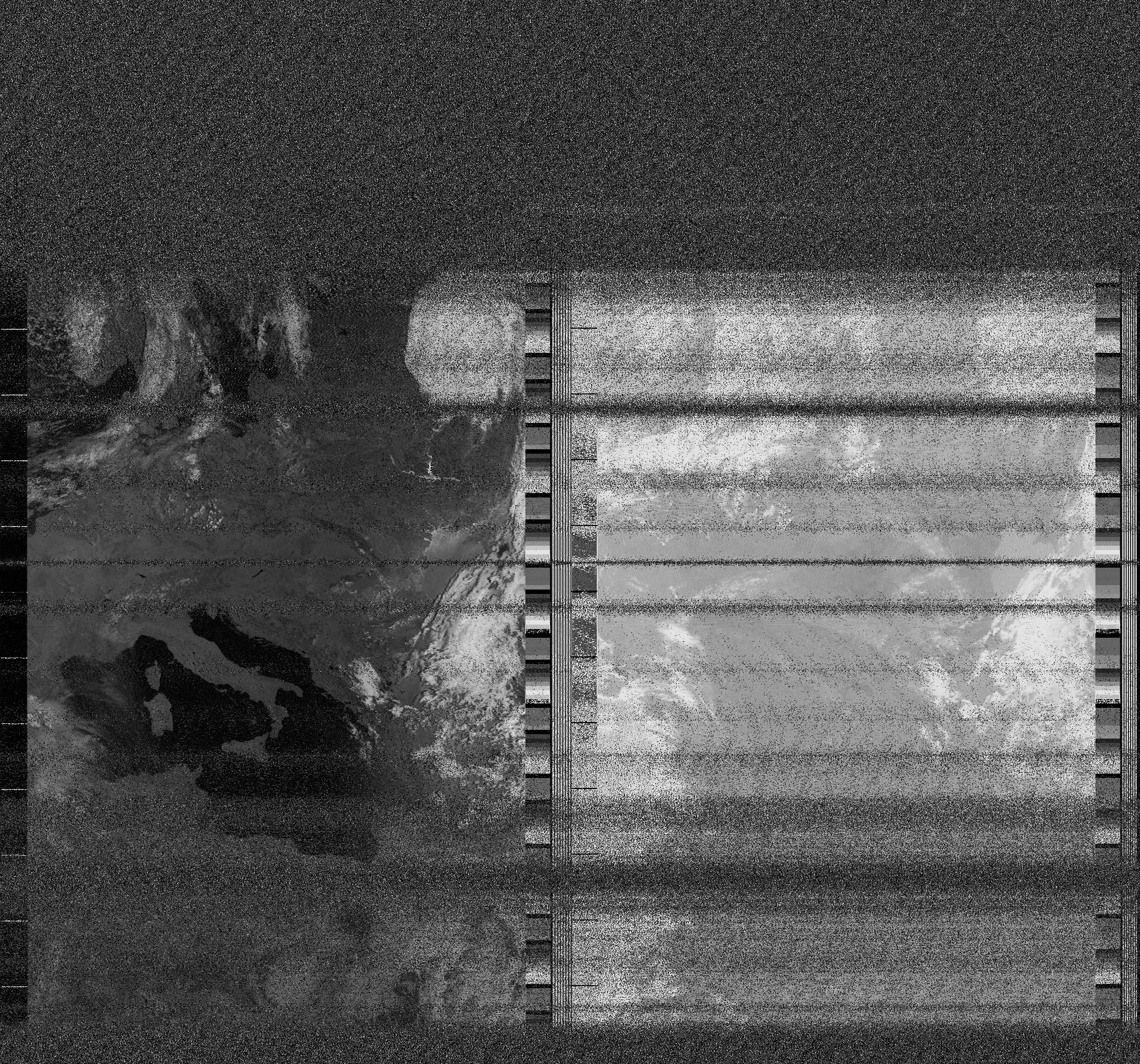 Pristine output with telemetry data withut cropping. Pristine images are
unenhanced, but normalised to produce images which represent,
as best as the software is able to, the original digital data. No attempt is made to temperature
normalise IR images. Disables gamma, sharpening, rotation, and other enhancements.
