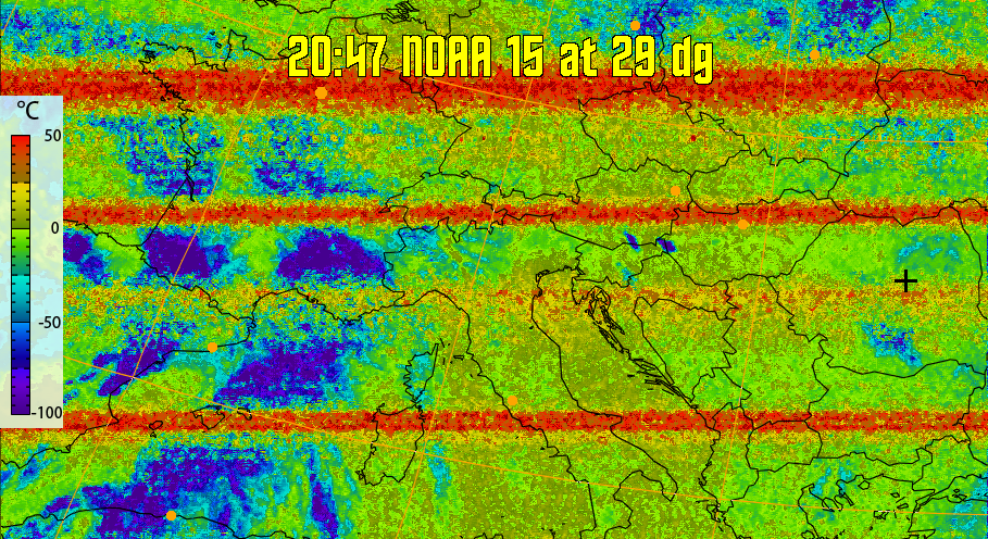 therm:
Produces a false colour image from NOAA APT images based on temperature.
Provides a good way of visualising cloud temperatures.