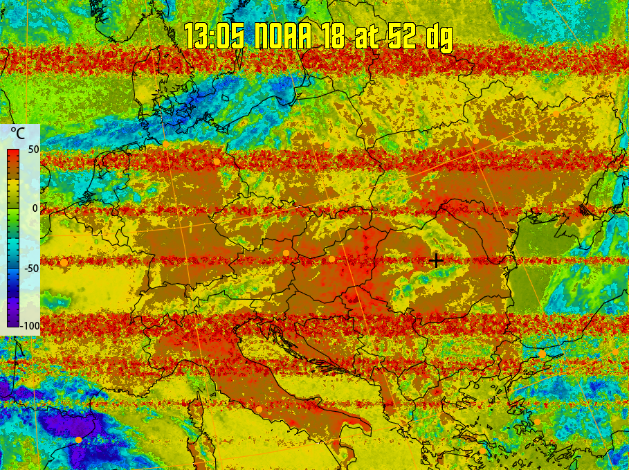 therm:
Produces a false colour image from NOAA APT images based on temperature.
Provides a good way of visualising cloud temperatures.