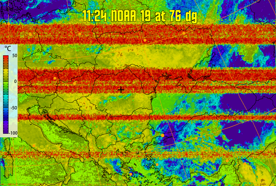 therm:
Produces a false colour image from NOAA APT images based on temperature.
Provides a good way of visualising cloud temperatures.