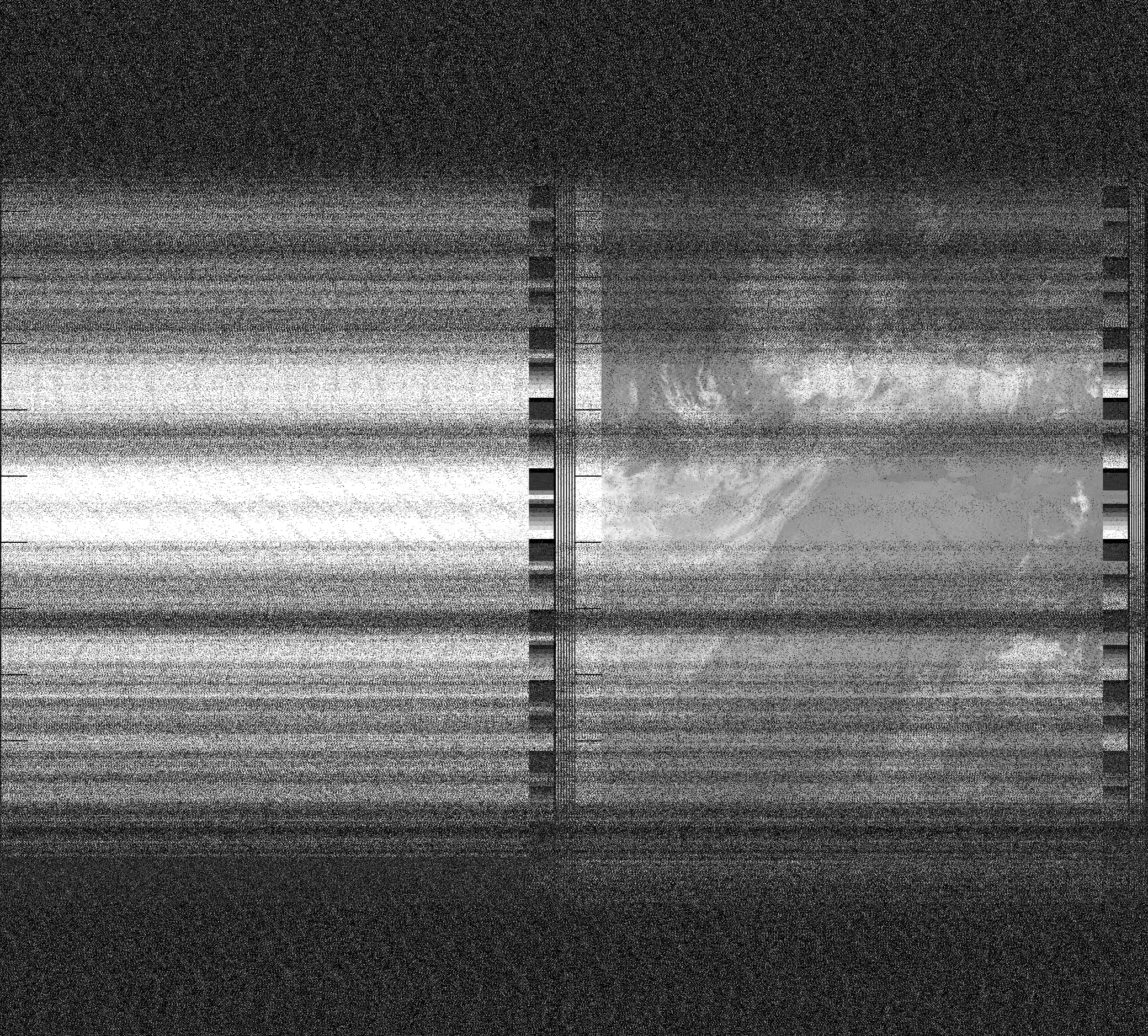 Pristine output with telemetry data withut cropping. Pristine images are
unenhanced, but normalised to produce images which represent,
as best as the software is able to, the original digital data. No attempt is made to temperature
normalise IR images. Disables gamma, sharpening, rotation, and other enhancements.