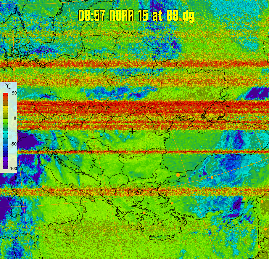 therm:
Produces a false colour image from NOAA APT images based on temperature.
Provides a good way of visualising cloud temperatures.