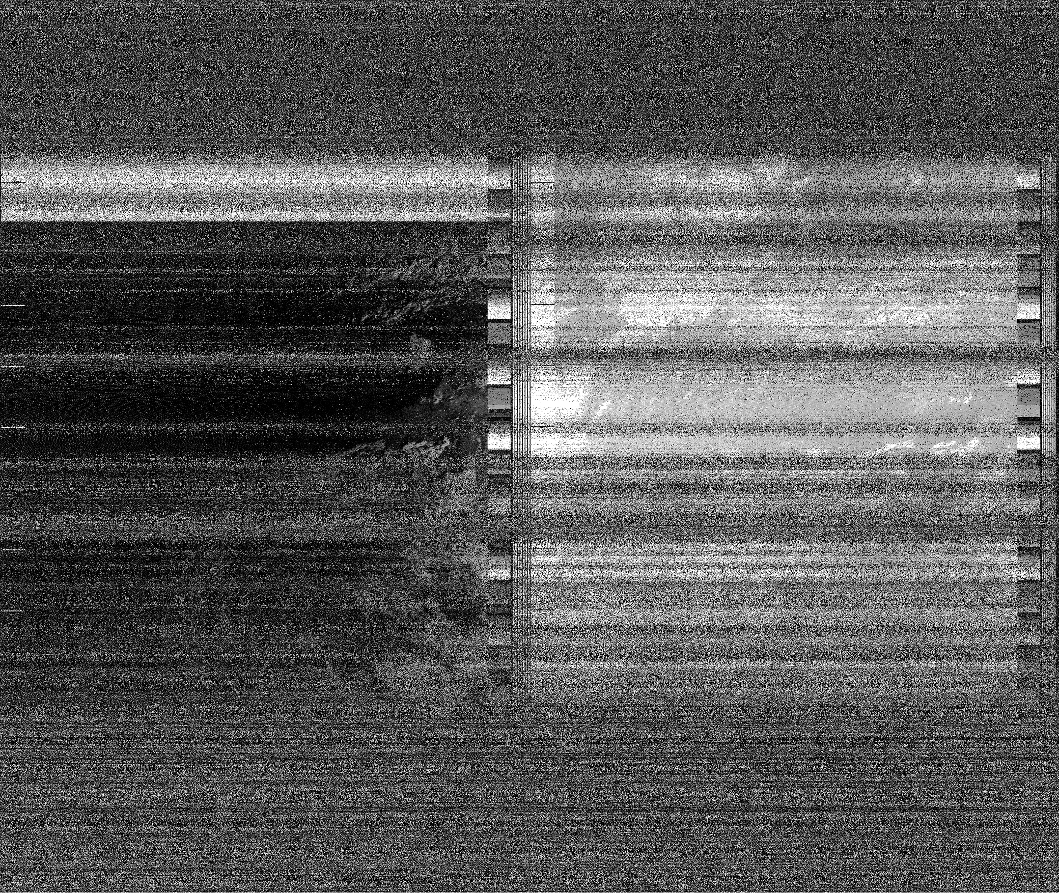 Pristine output with telemetry data withut cropping. Pristine images are
unenhanced, but normalised to produce images which represent,
as best as the software is able to, the original digital data. No attempt is made to temperature
normalise IR images. Disables gamma, sharpening, rotation, and other enhancements.
