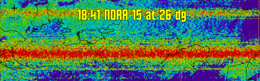 therm:
Produces a false colour image from NOAA APT images based on temperature.
Provides a good way of visualising cloud temperatures.