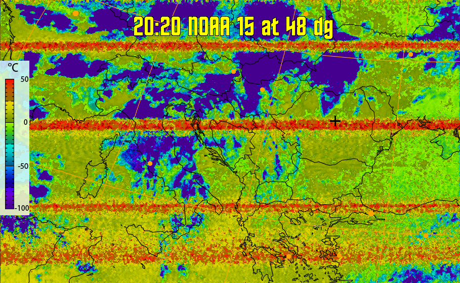 therm:
Produces a false colour image from NOAA APT images based on temperature.
Provides a good way of visualising cloud temperatures.
