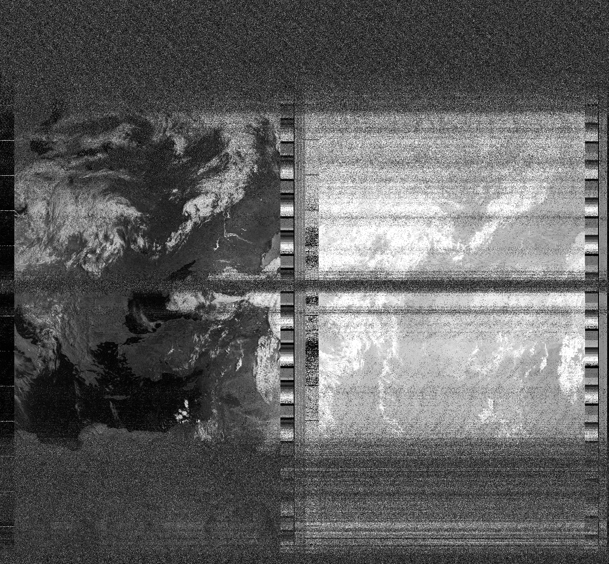 Pristine output with telemetry data withut cropping. Pristine images are
unenhanced, but normalised to produce images which represent,
as best as the software is able to, the original digital data. No attempt is made to temperature
normalise IR images. Disables gamma, sharpening, rotation, and other enhancements.