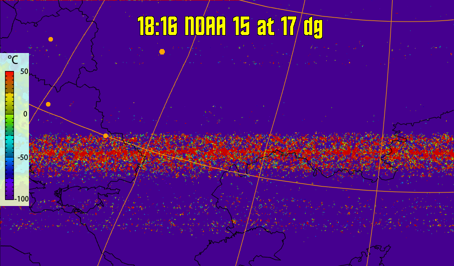 therm:
Produces a false colour image from NOAA APT images based on temperature.
Provides a good way of visualising cloud temperatures.