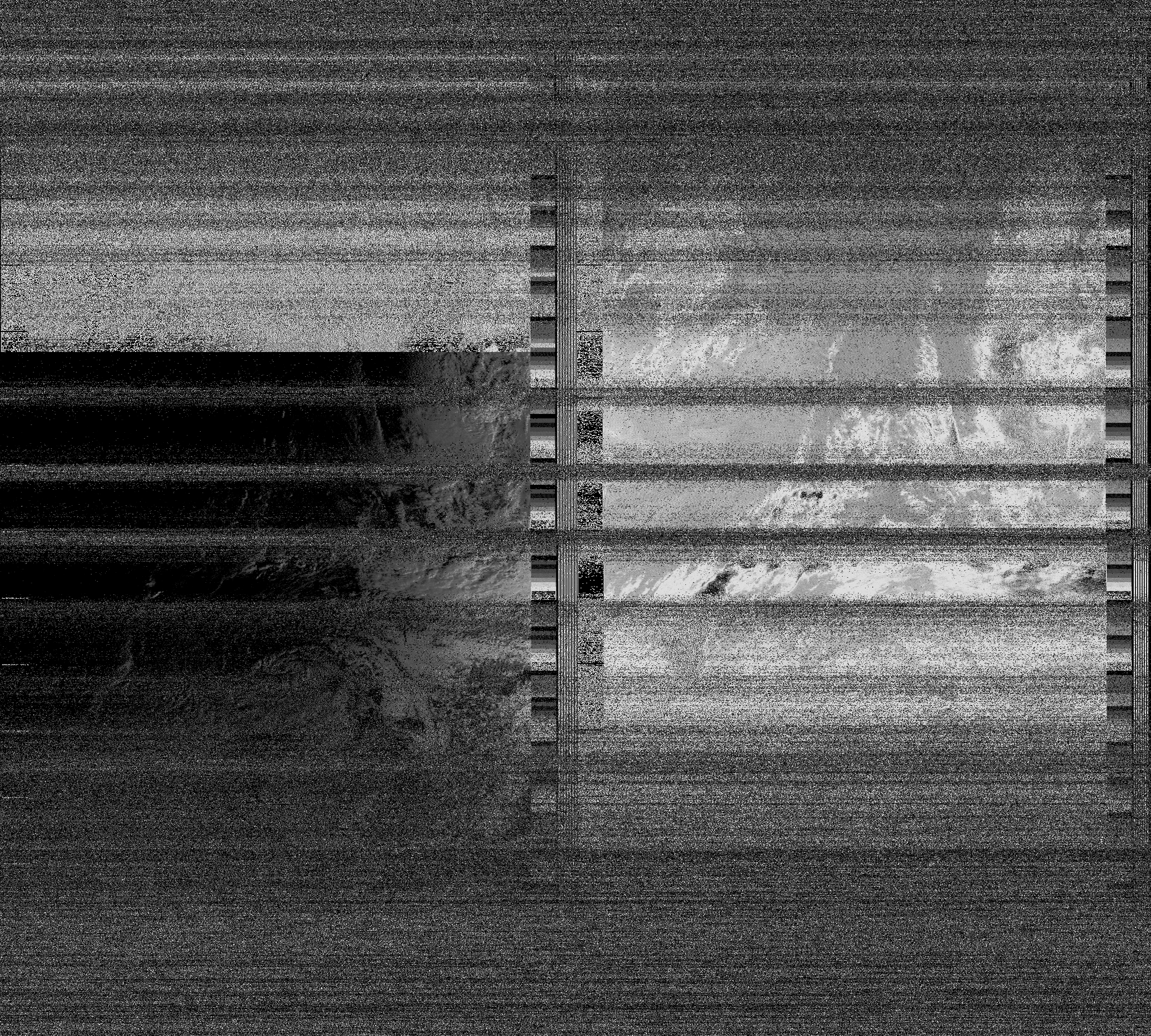 Pristine output with telemetry data withut cropping. Pristine images are
unenhanced, but normalised to produce images which represent,
as best as the software is able to, the original digital data. No attempt is made to temperature
normalise IR images. Disables gamma, sharpening, rotation, and other enhancements.