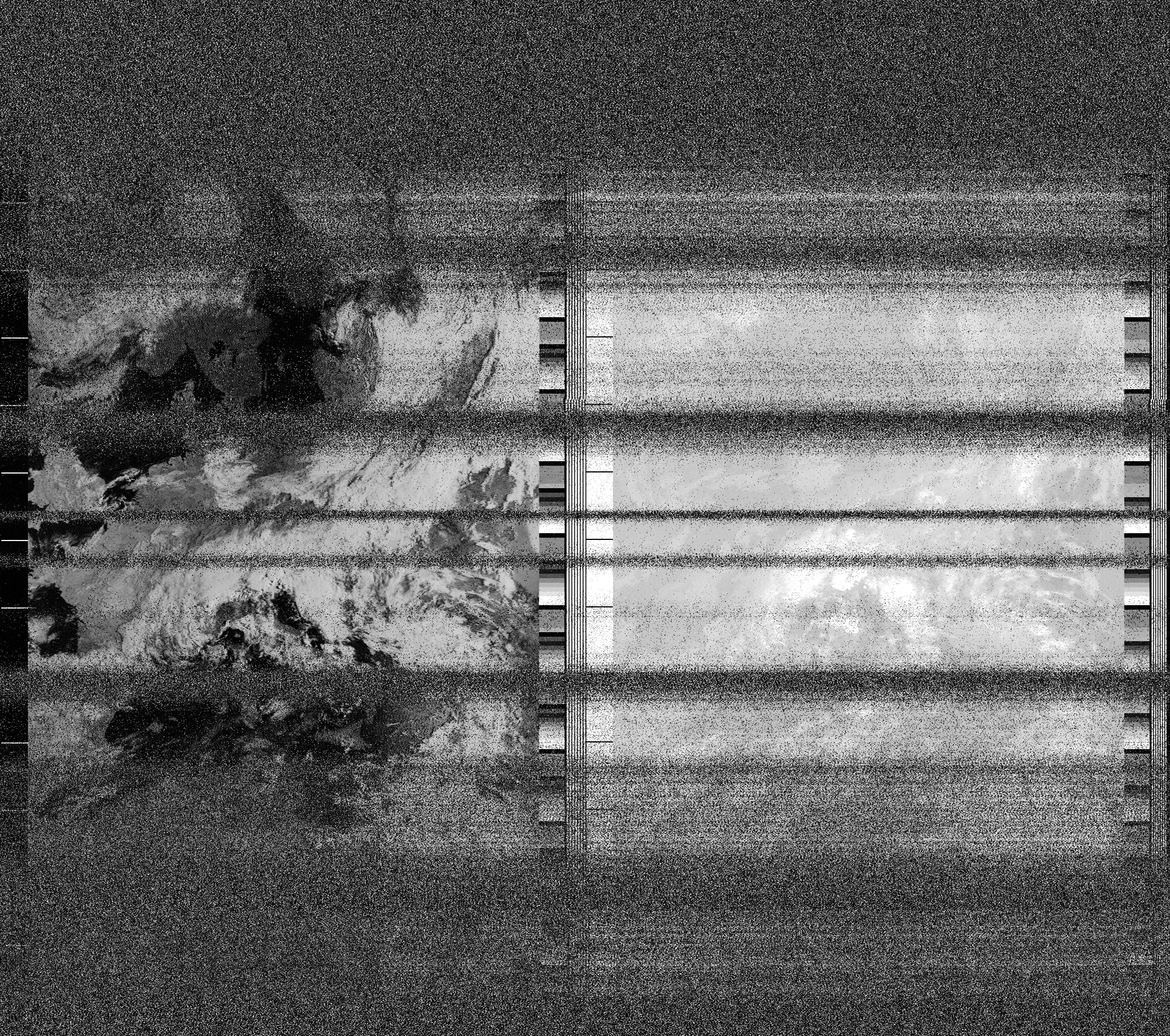 Pristine output with telemetry data withut cropping. Pristine images are
unenhanced, but normalised to produce images which represent,
as best as the software is able to, the original digital data. No attempt is made to temperature
normalise IR images. Disables gamma, sharpening, rotation, and other enhancements.