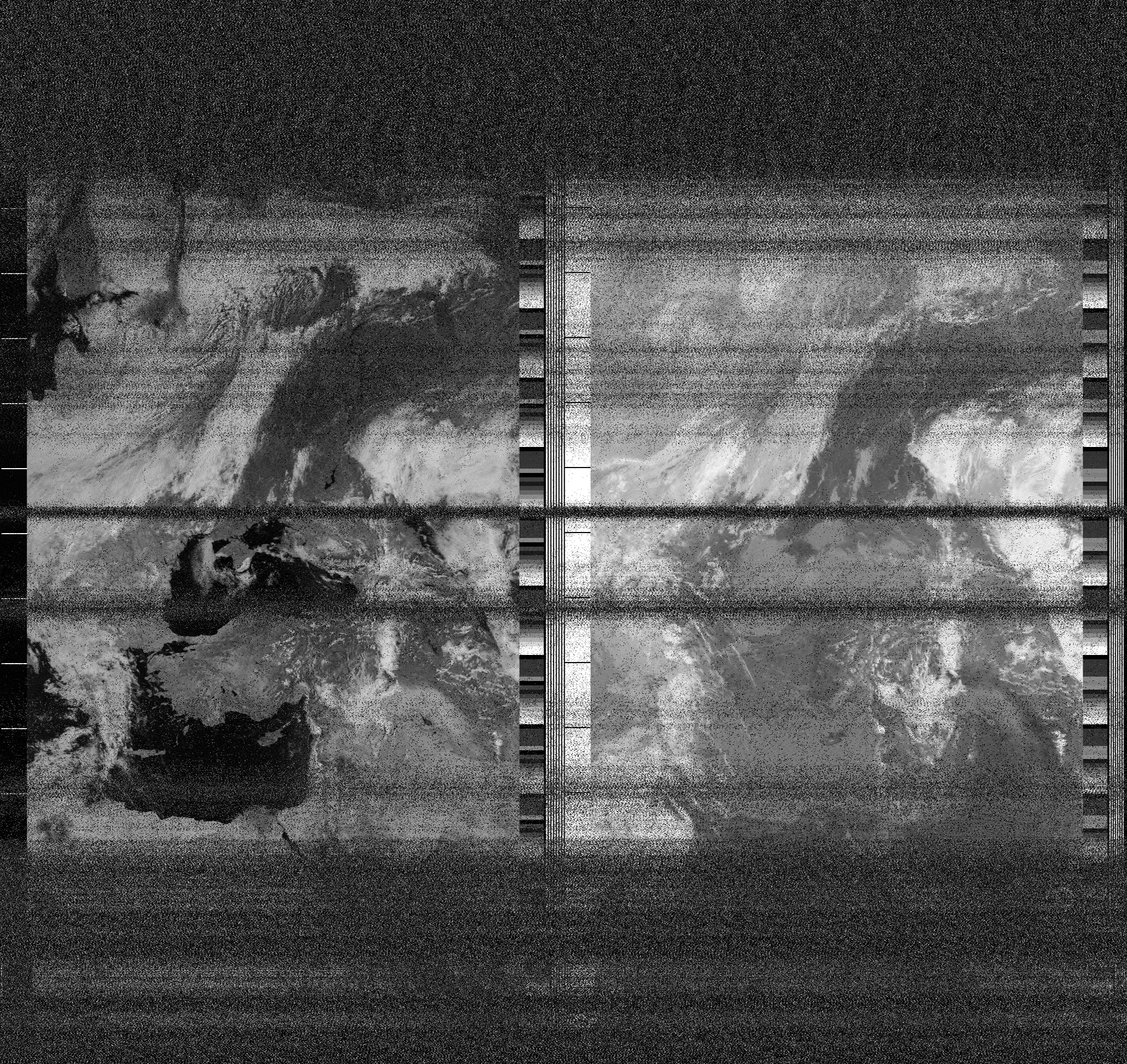 Pristine output with telemetry data withut cropping. Pristine images are
unenhanced, but normalised to produce images which represent,
as best as the software is able to, the original digital data. No attempt is made to temperature
normalise IR images. Disables gamma, sharpening, rotation, and other enhancements.